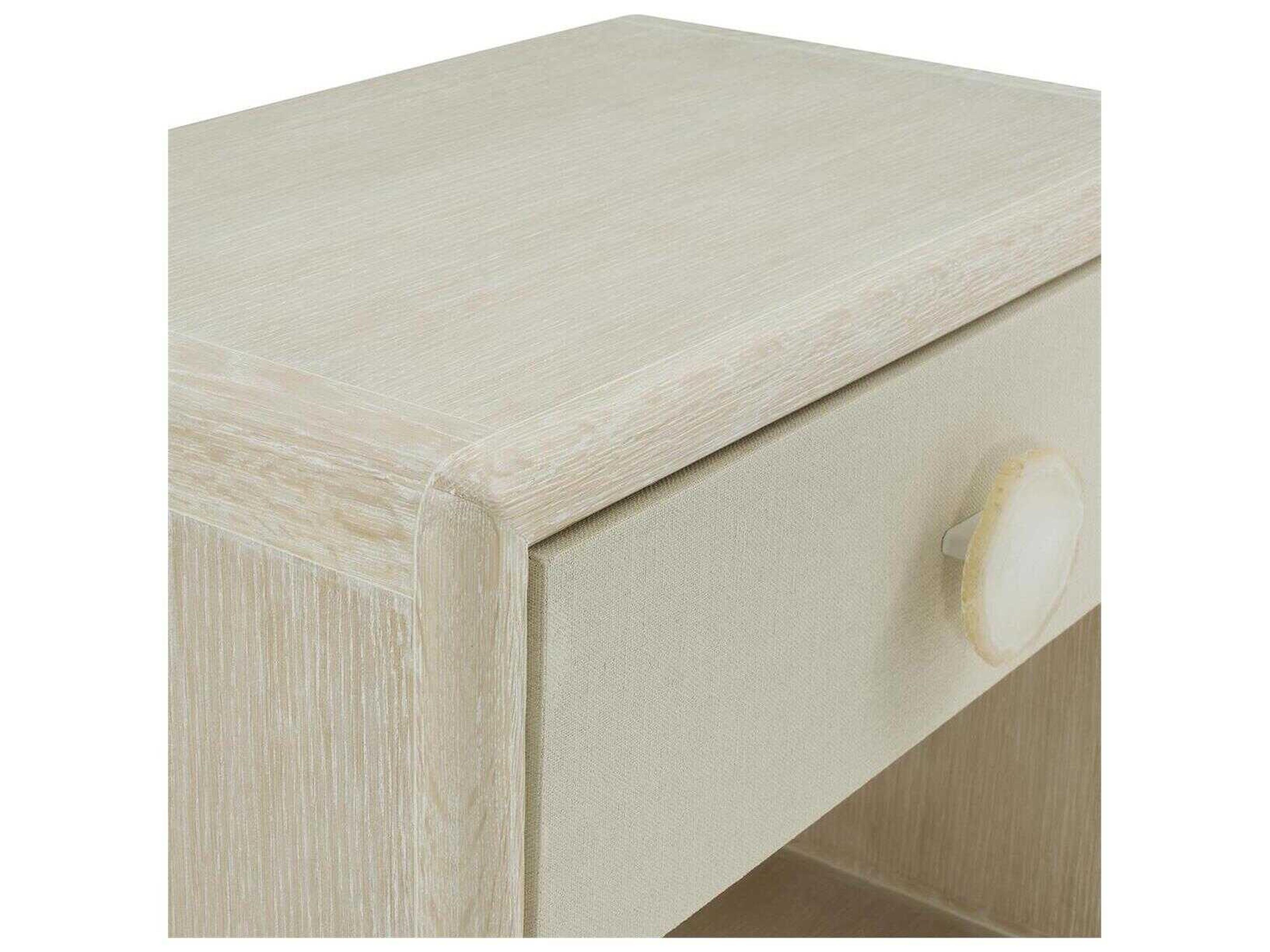 John Richard Alba 1-Drawer Oak Wood Nightstand