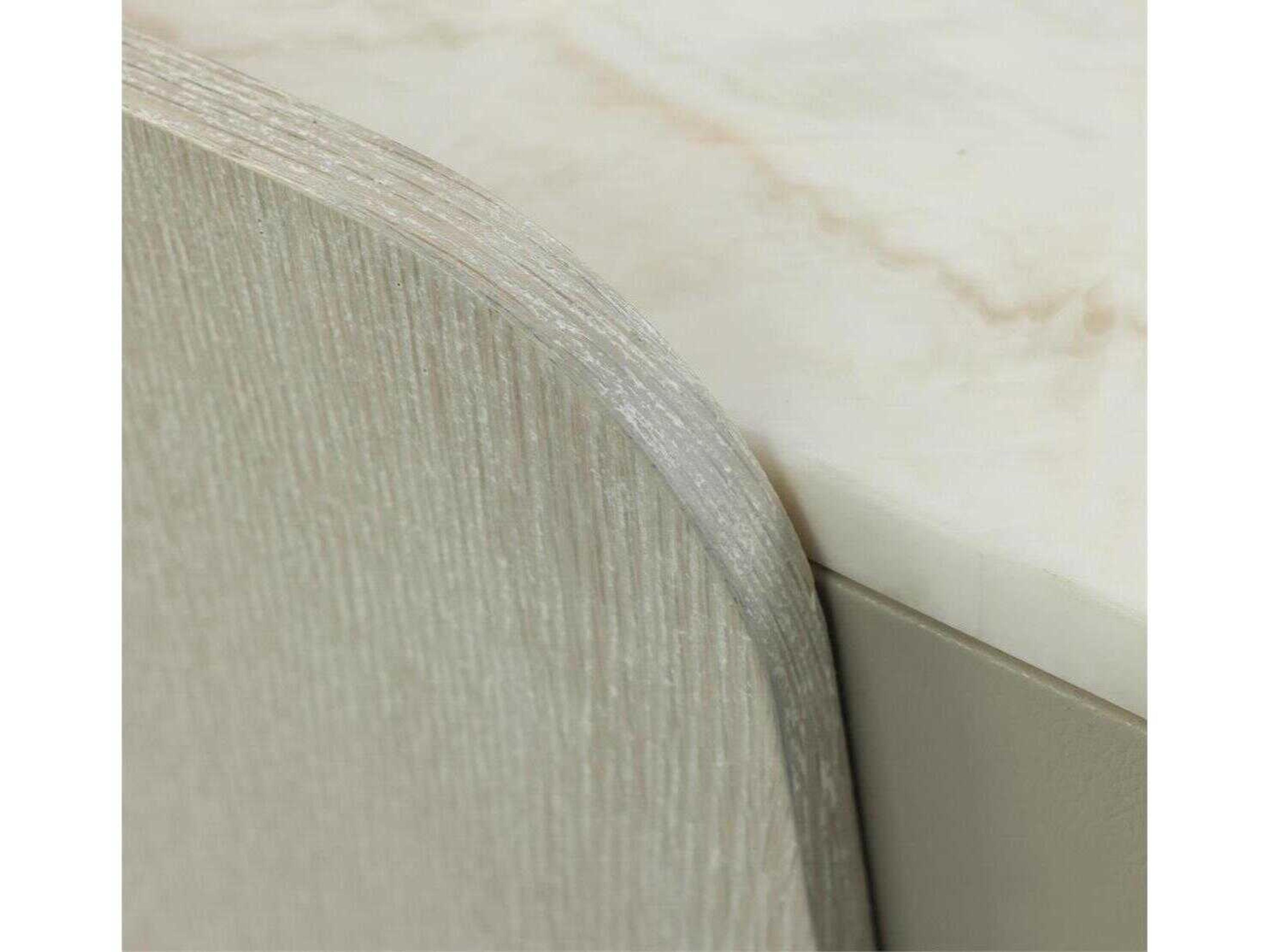 John Richard Metro 2-Drawers White Oak Wood Nightstand