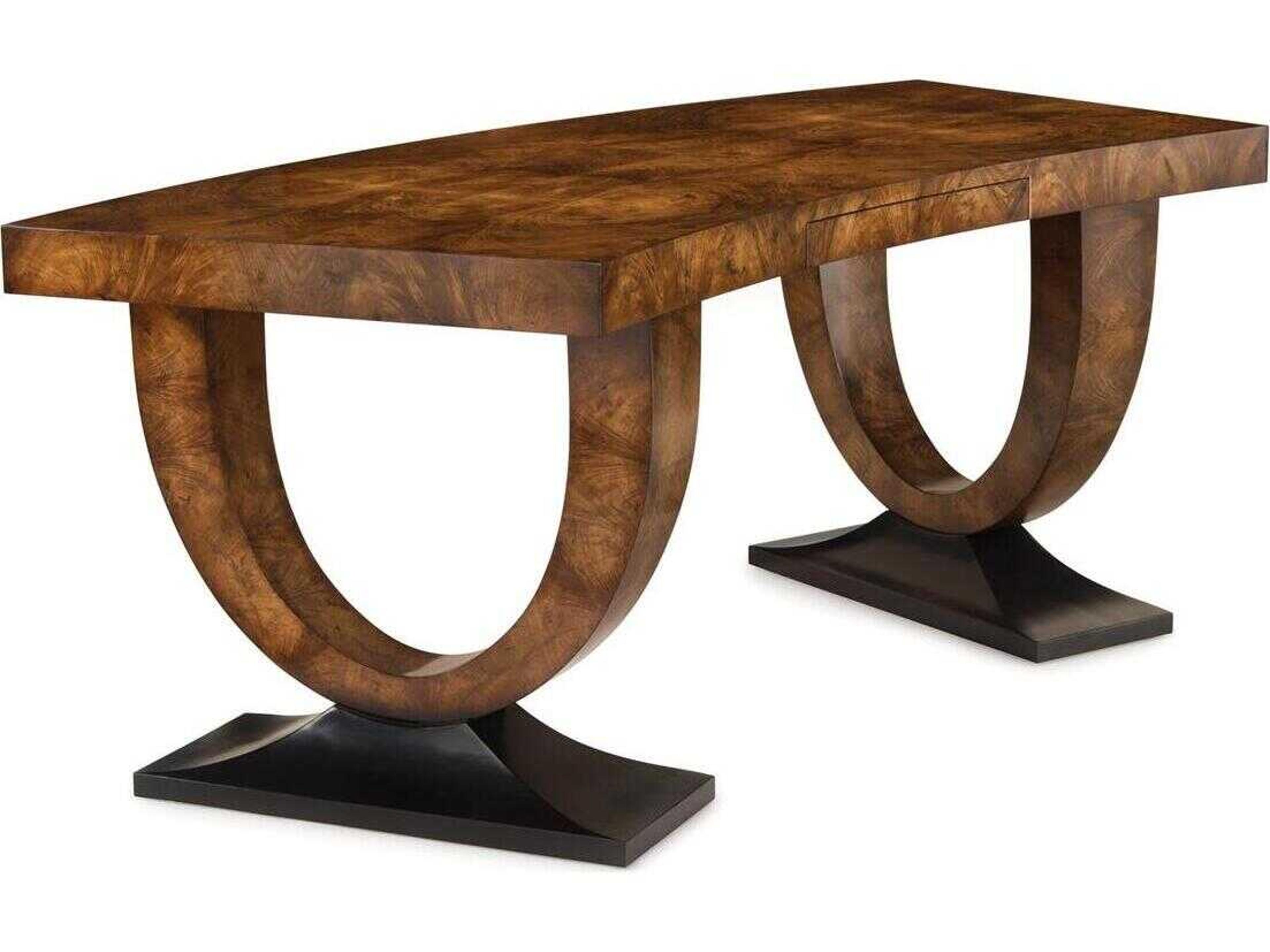 John Richard Curved Cerejeira Brown Secretary Desk