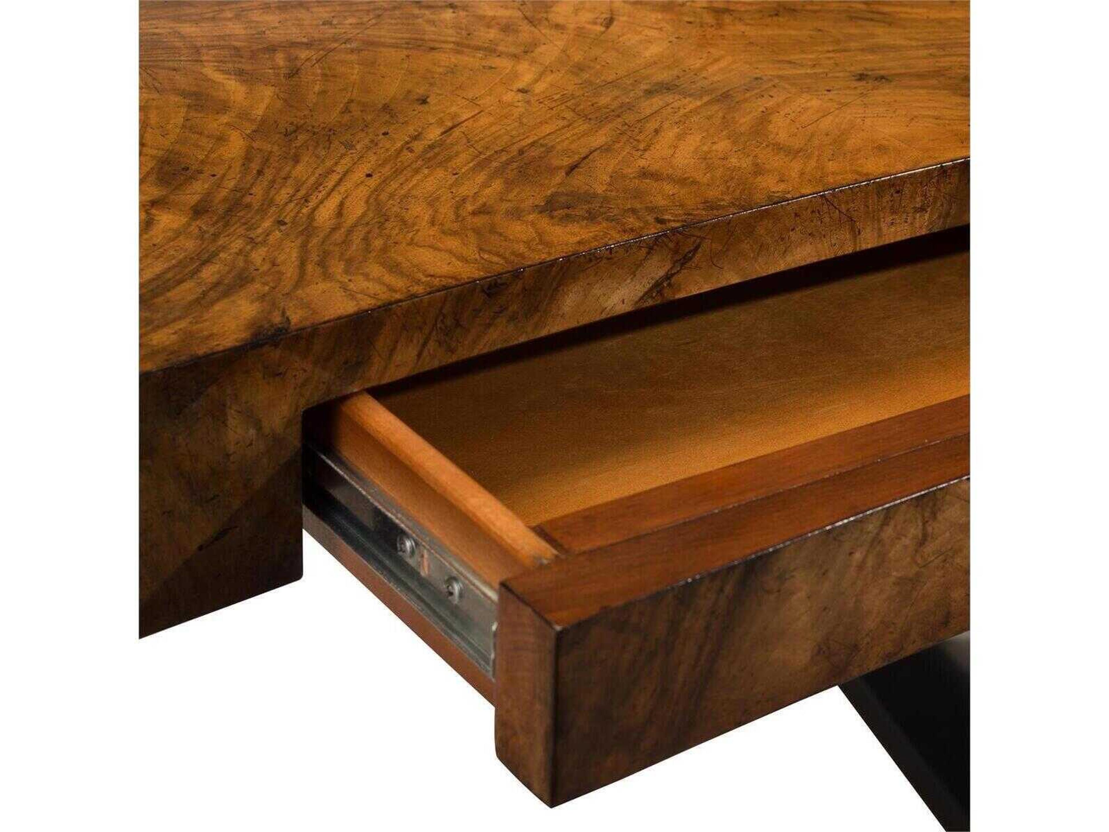 John Richard Curved Cerejeira Brown Secretary Desk