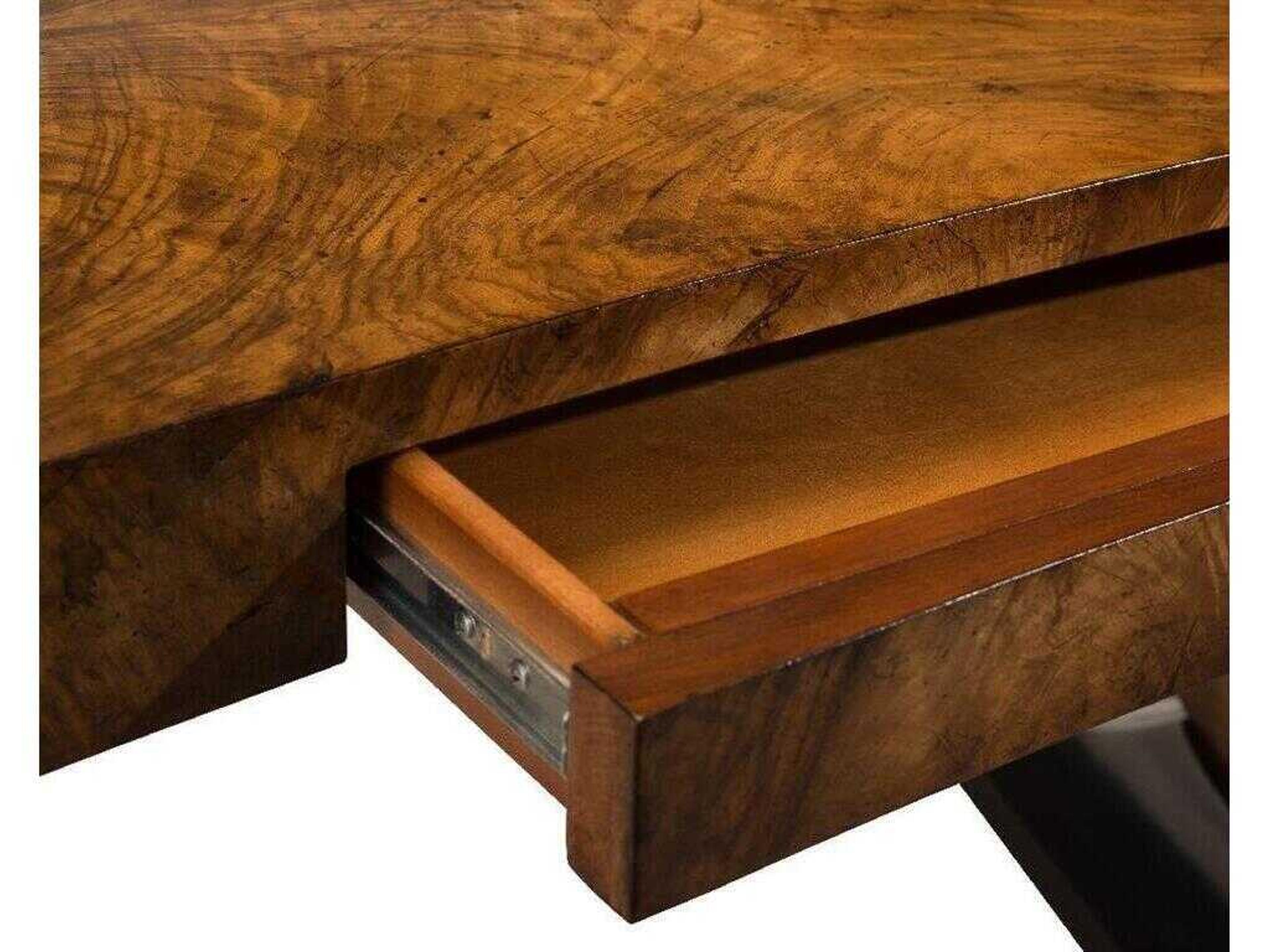 John Richard Curved Cerejeira Brown Secretary Desk