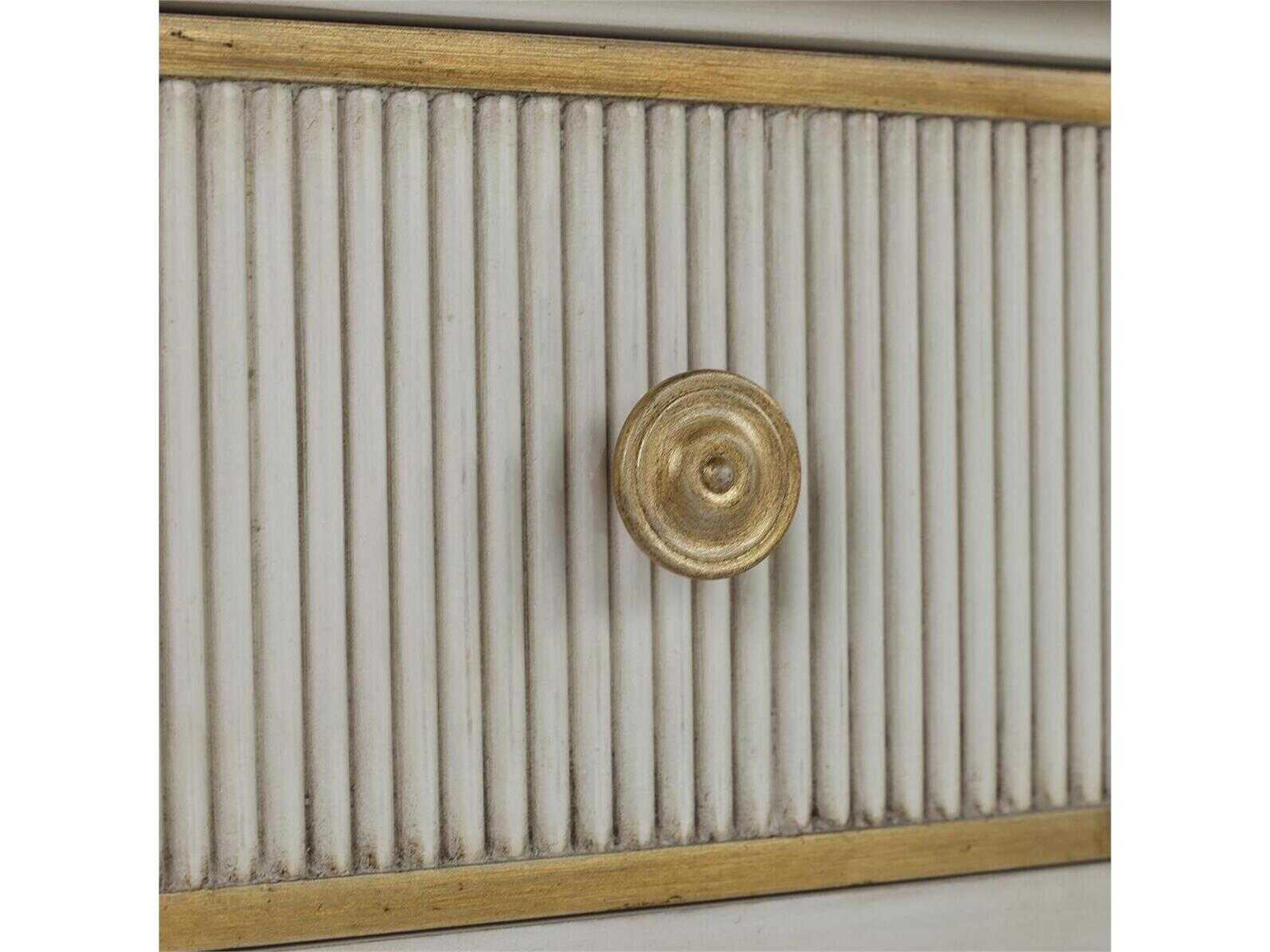 John Richard Vallejo Rectangular Wood Antique Beluga Console Table