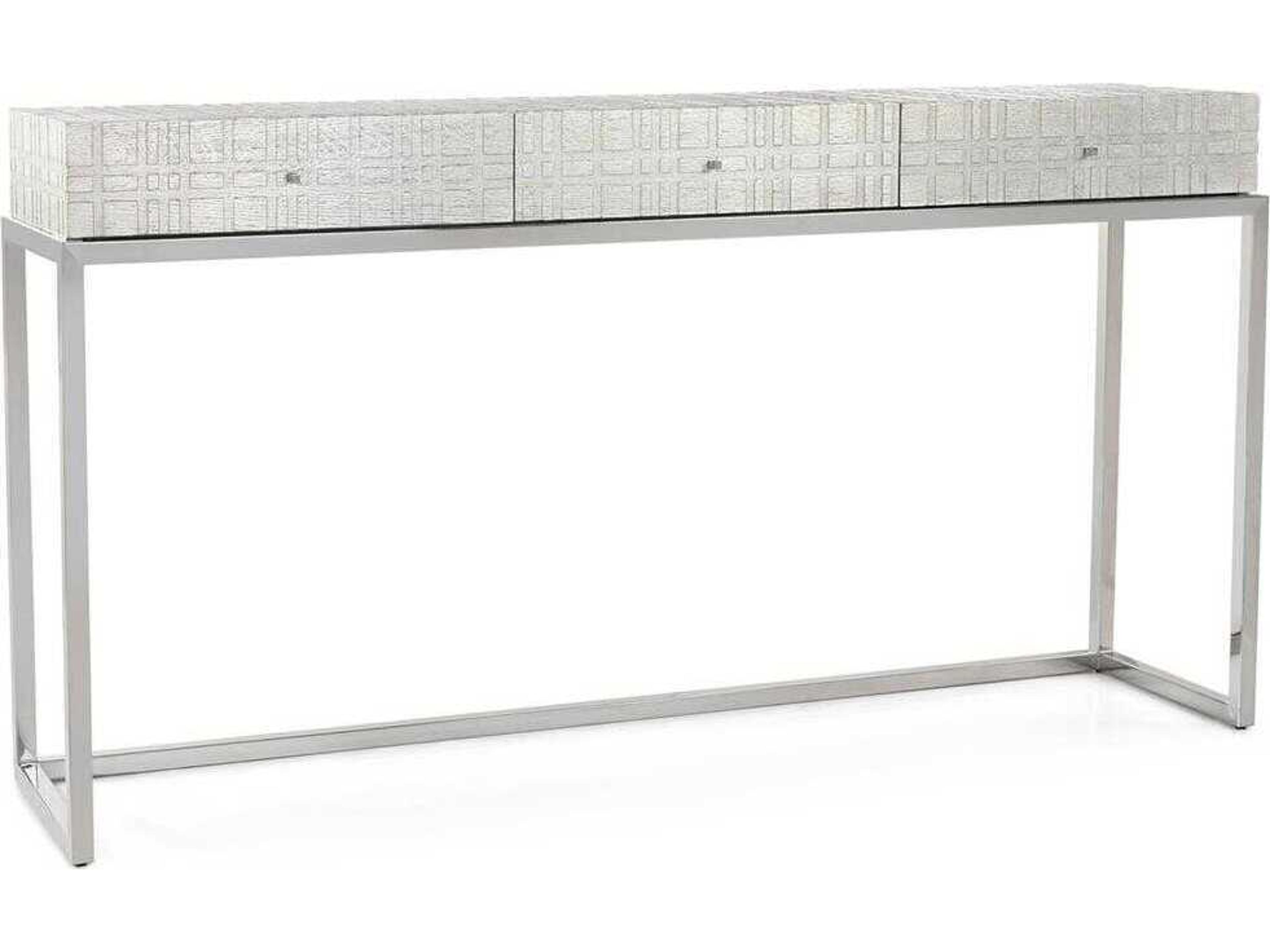 John Richard Staccato Rectangular Wood Console Table