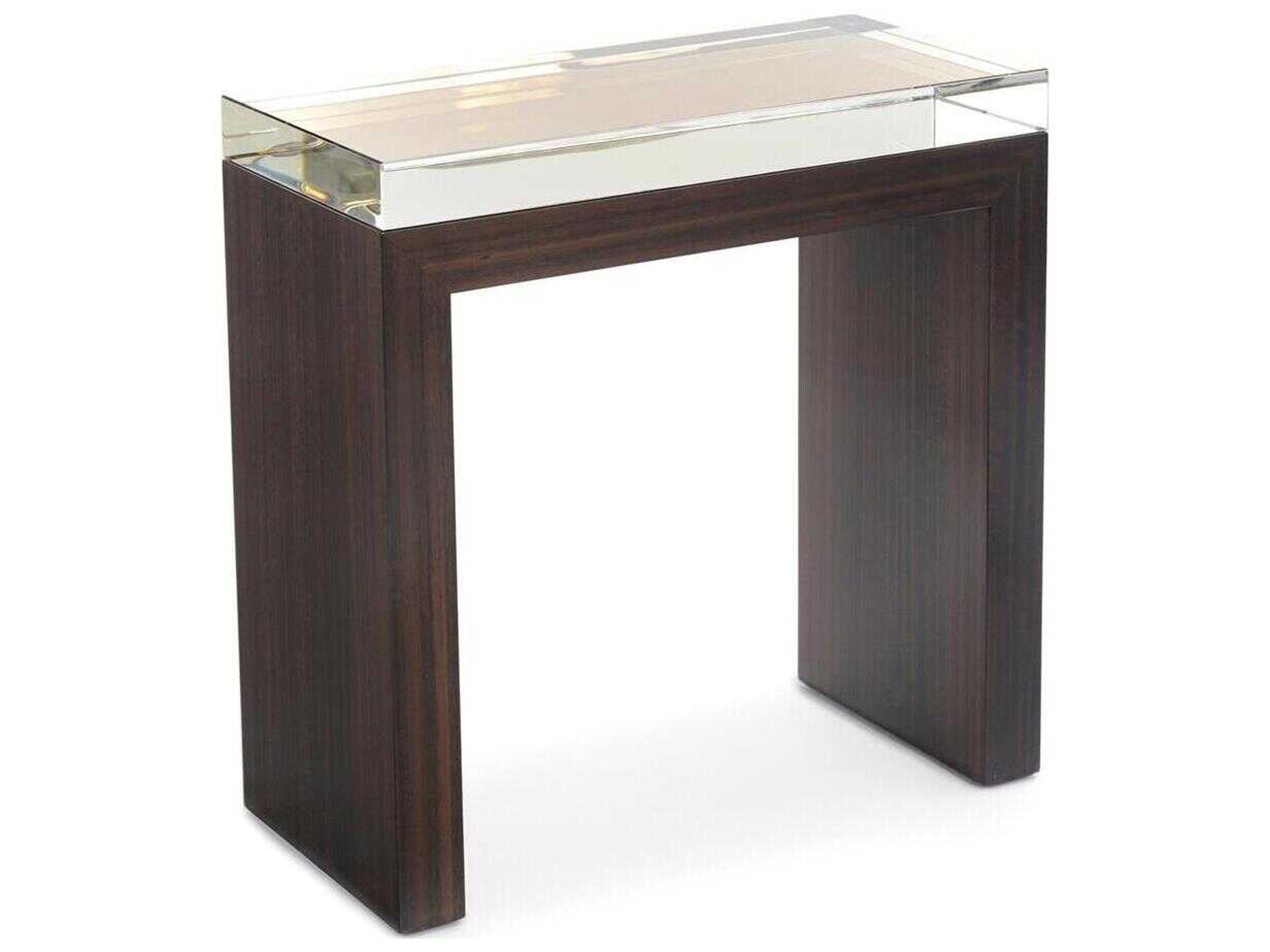Mark McDowell Morin Rectangular Glass Smoked Brown End Table