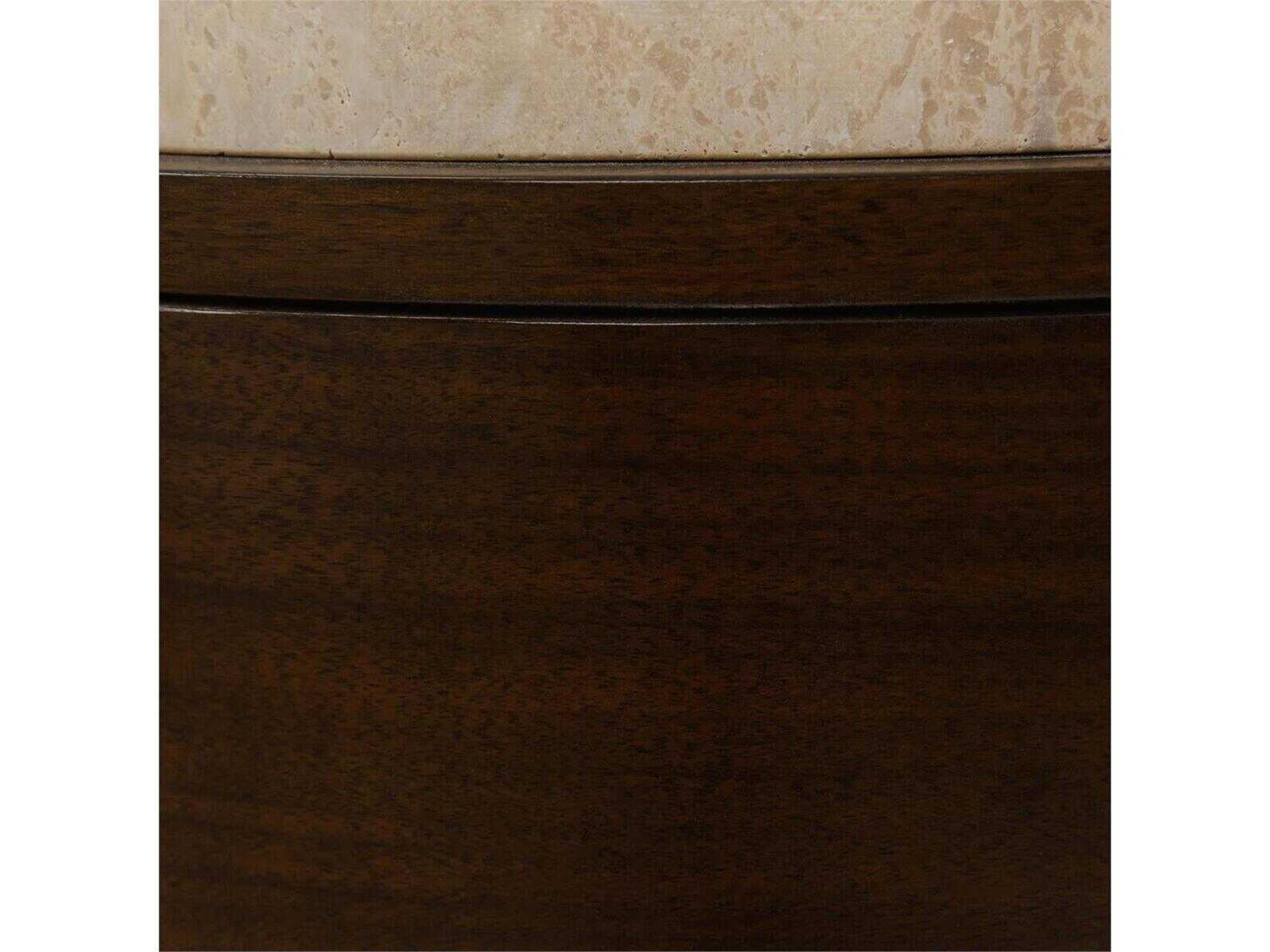 John Richard Havana Round Wood Brown End Table