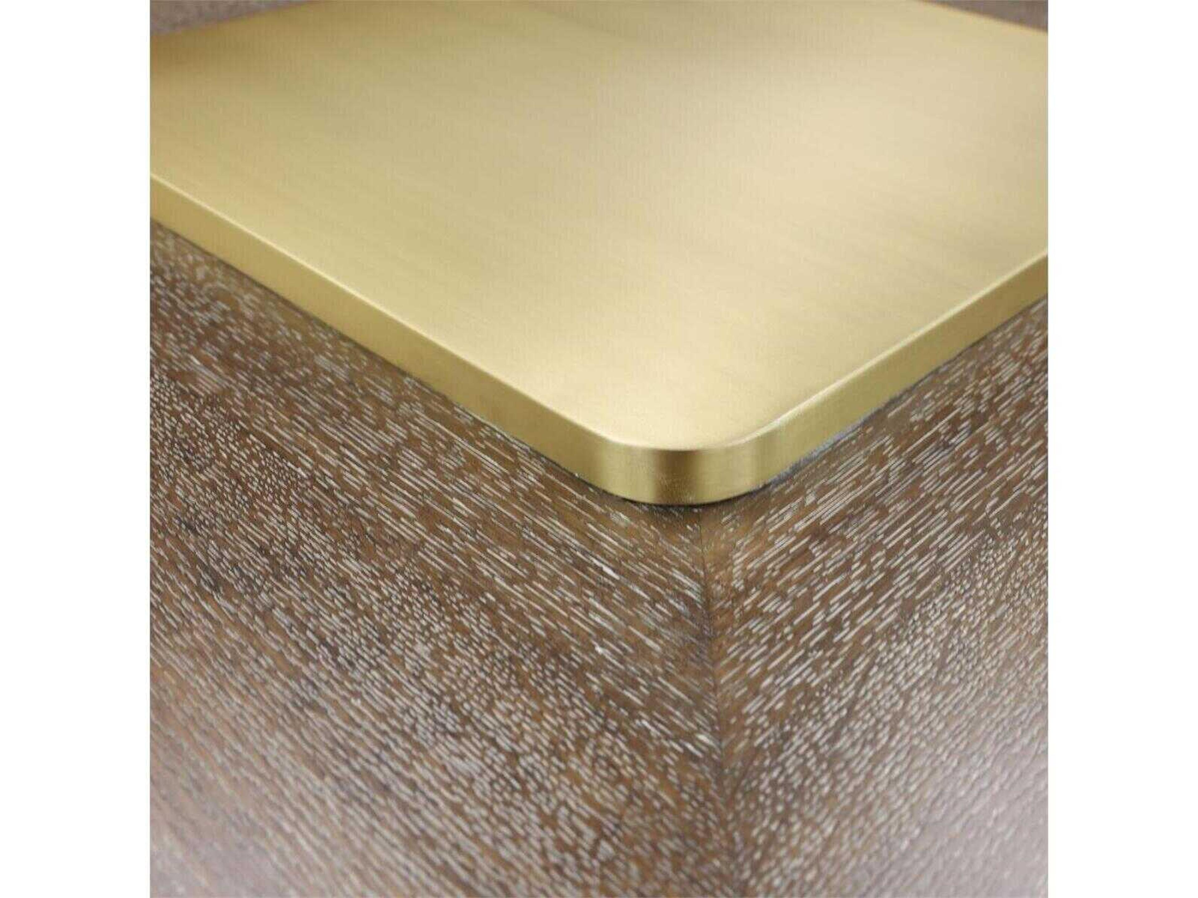 John Richard Plateau Square Wood Falstaff Coffee Table