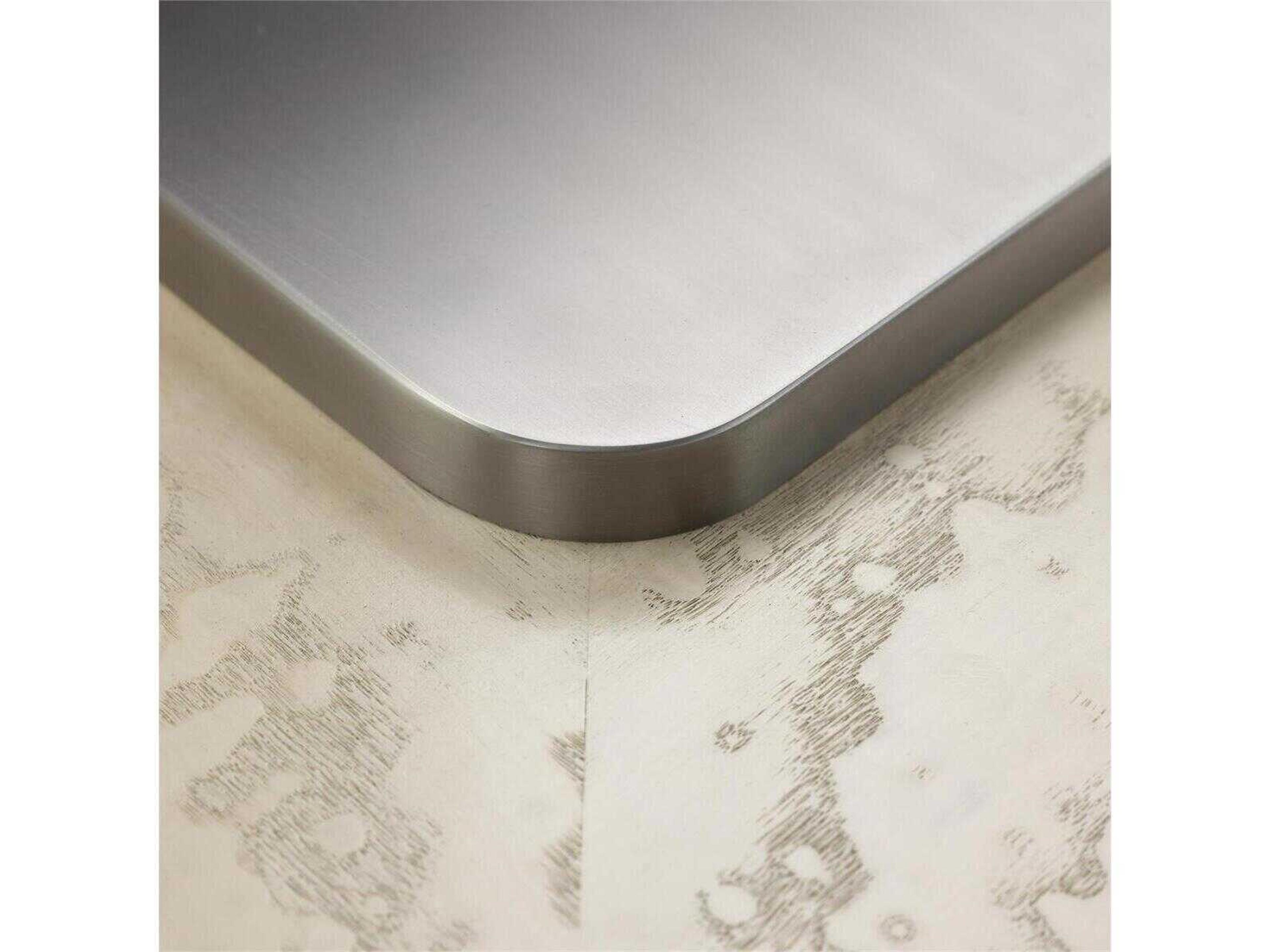 John Richard Plateau Square Wood Ivory Coffee Table