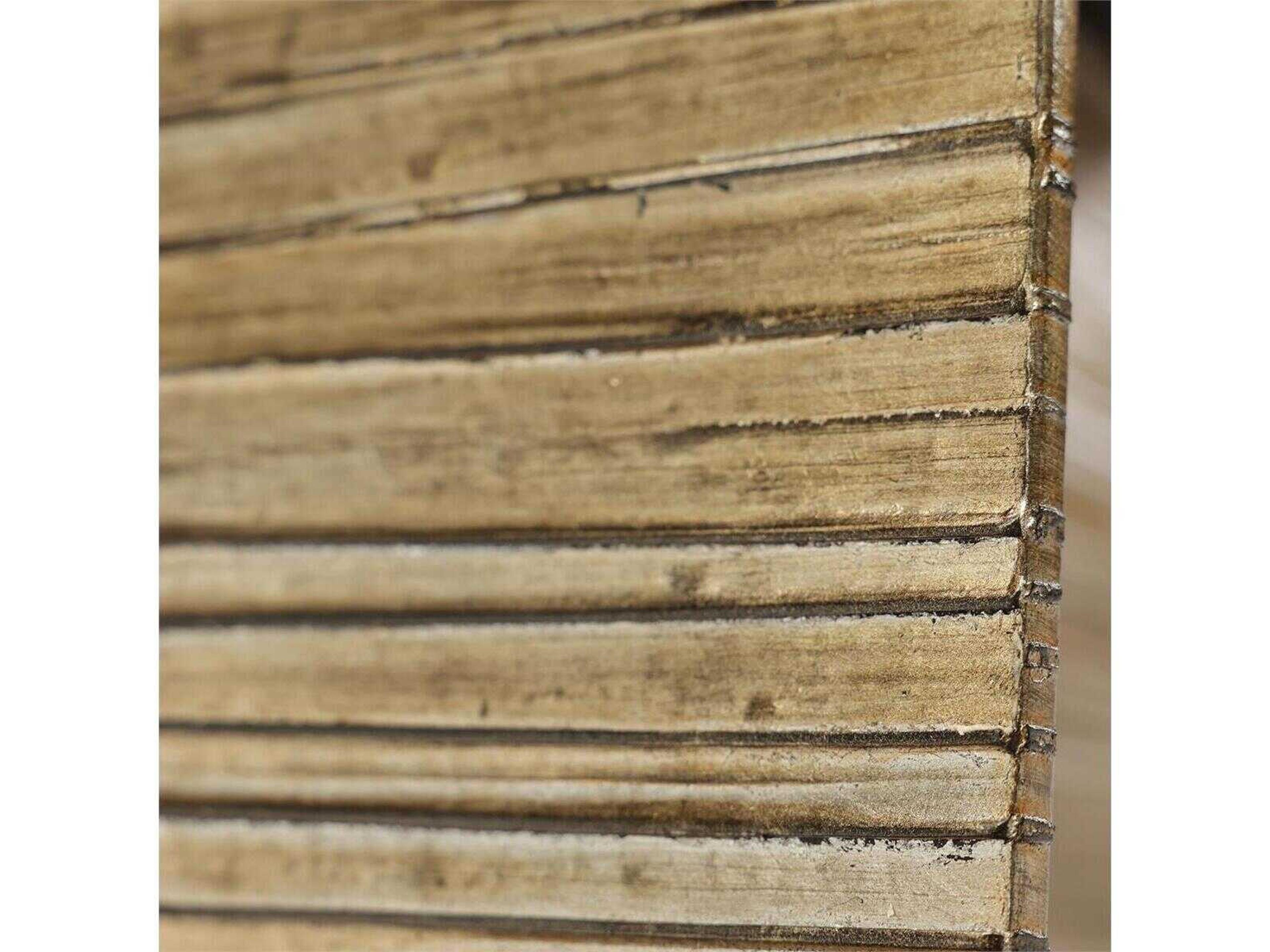 John Richard Altillo Rectangular Wood Light Smoked Rose Silver End Table