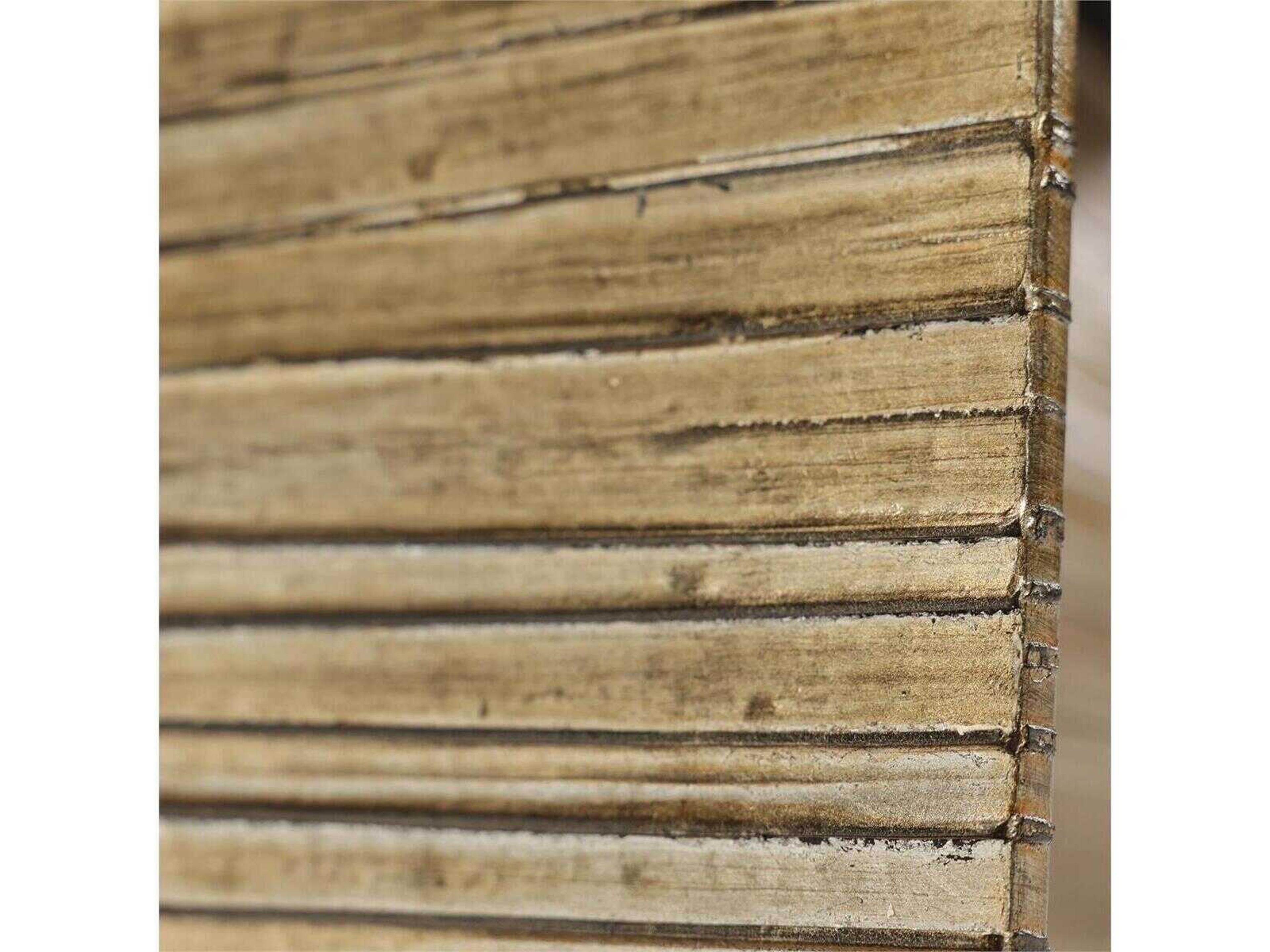 John Richard Altillo Rectangular Wood Light Smoked Rose Silver End Table