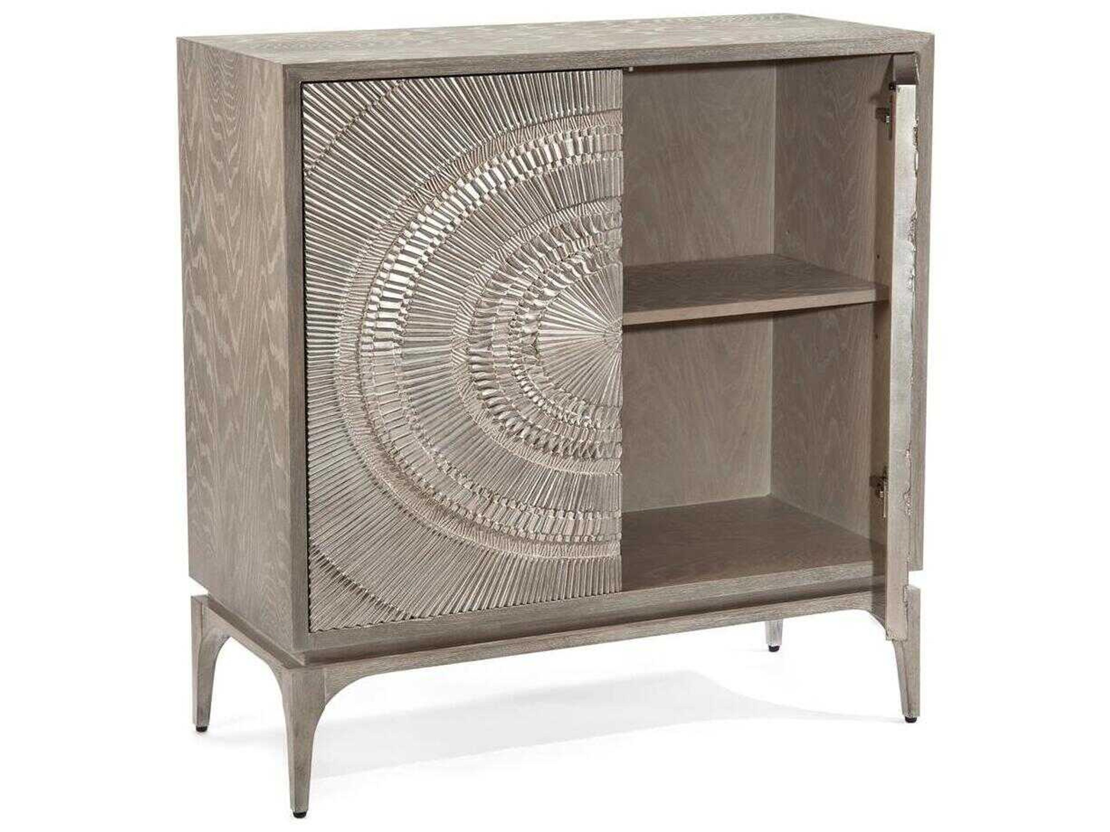 John Richard Mark McDowell Cosmos Silver White Oak Wood Accent Chest