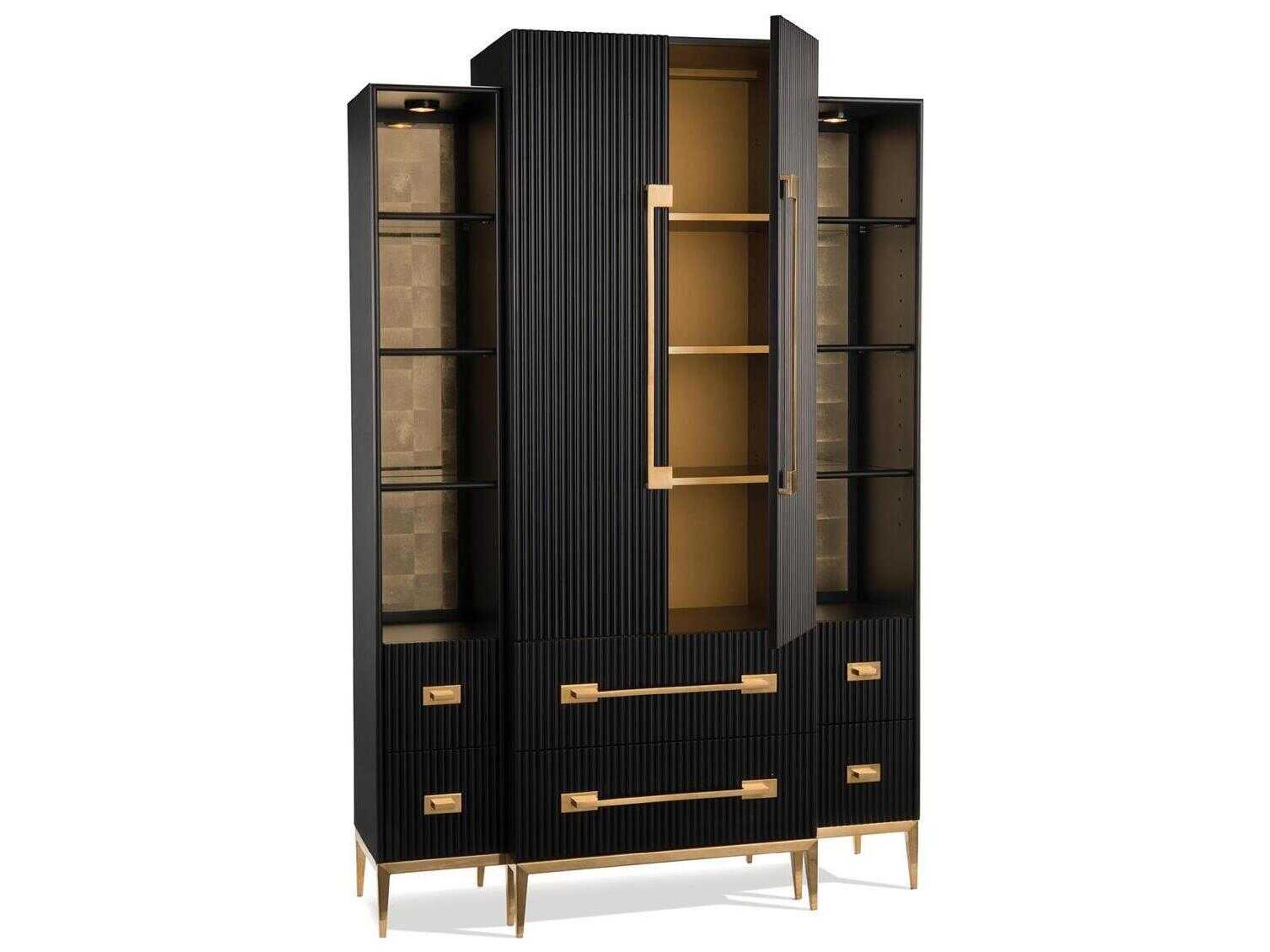 John Richard Mark McDowell Satin Black Display Cabinet