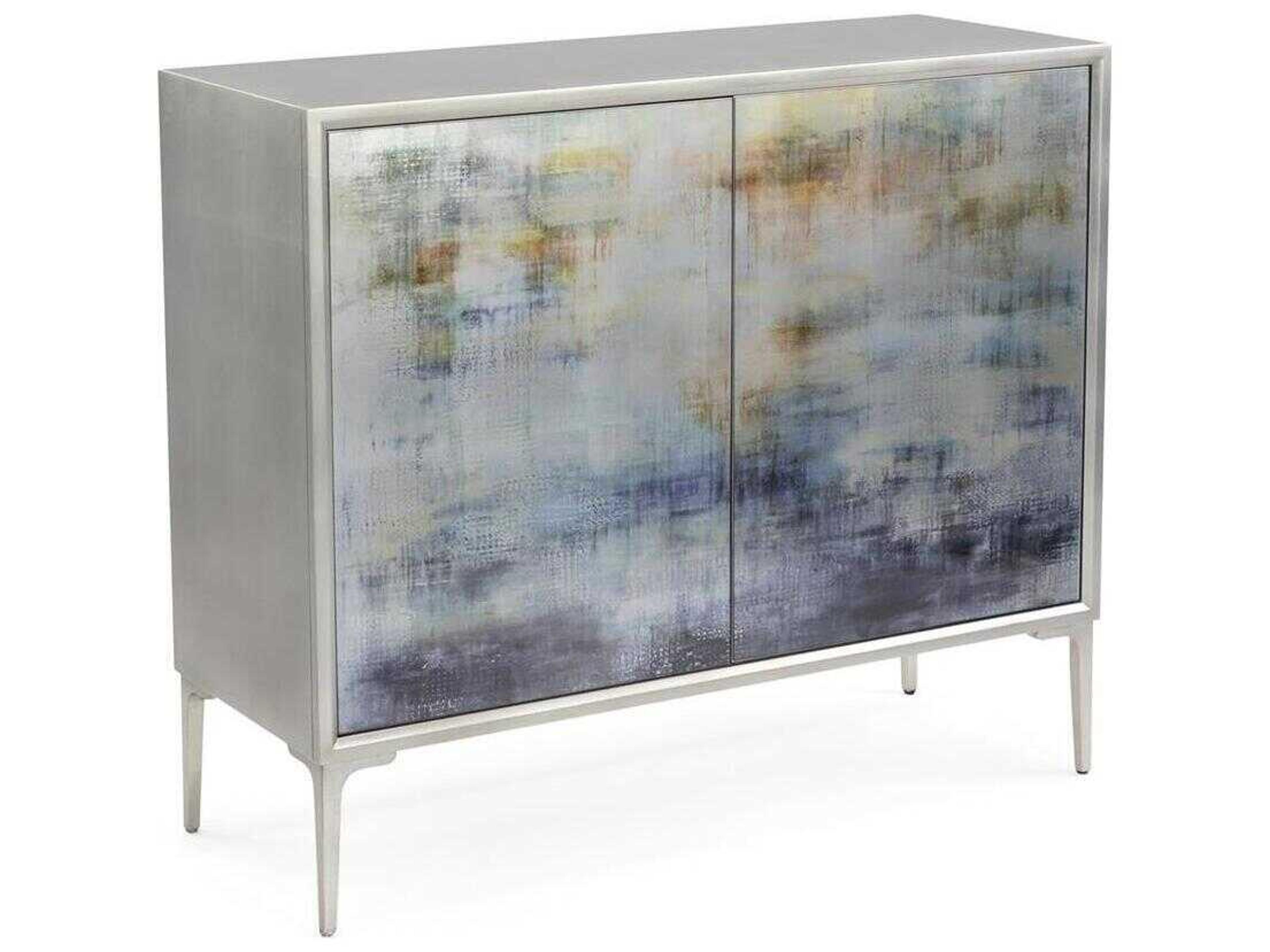 John Richard Shaye Rawson Spring Rain Silver Beech Wood Accent Chest