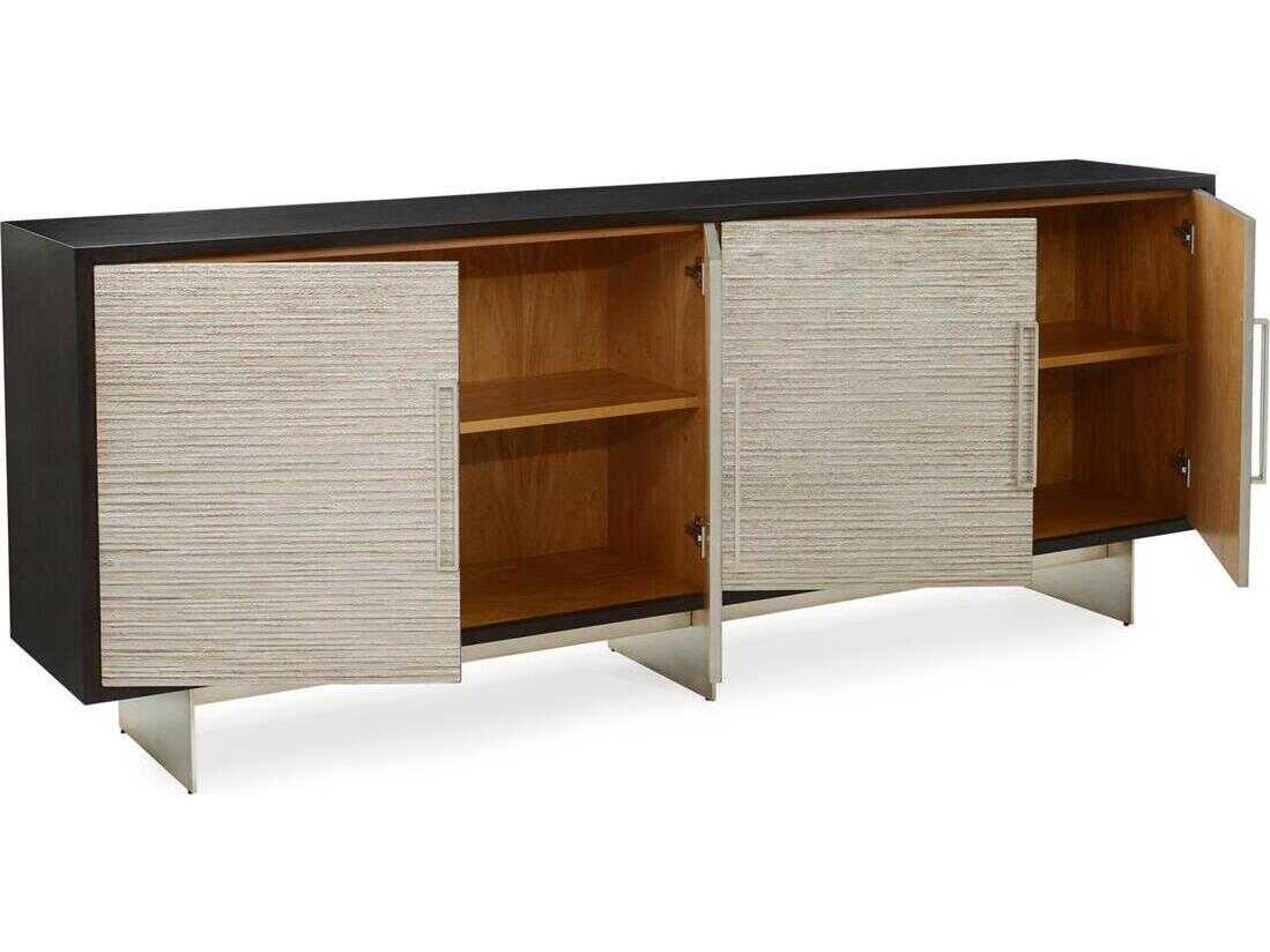 John Richard Mark McDowell Saro 94" Beech Wood Espresso Credenza Sideboard
