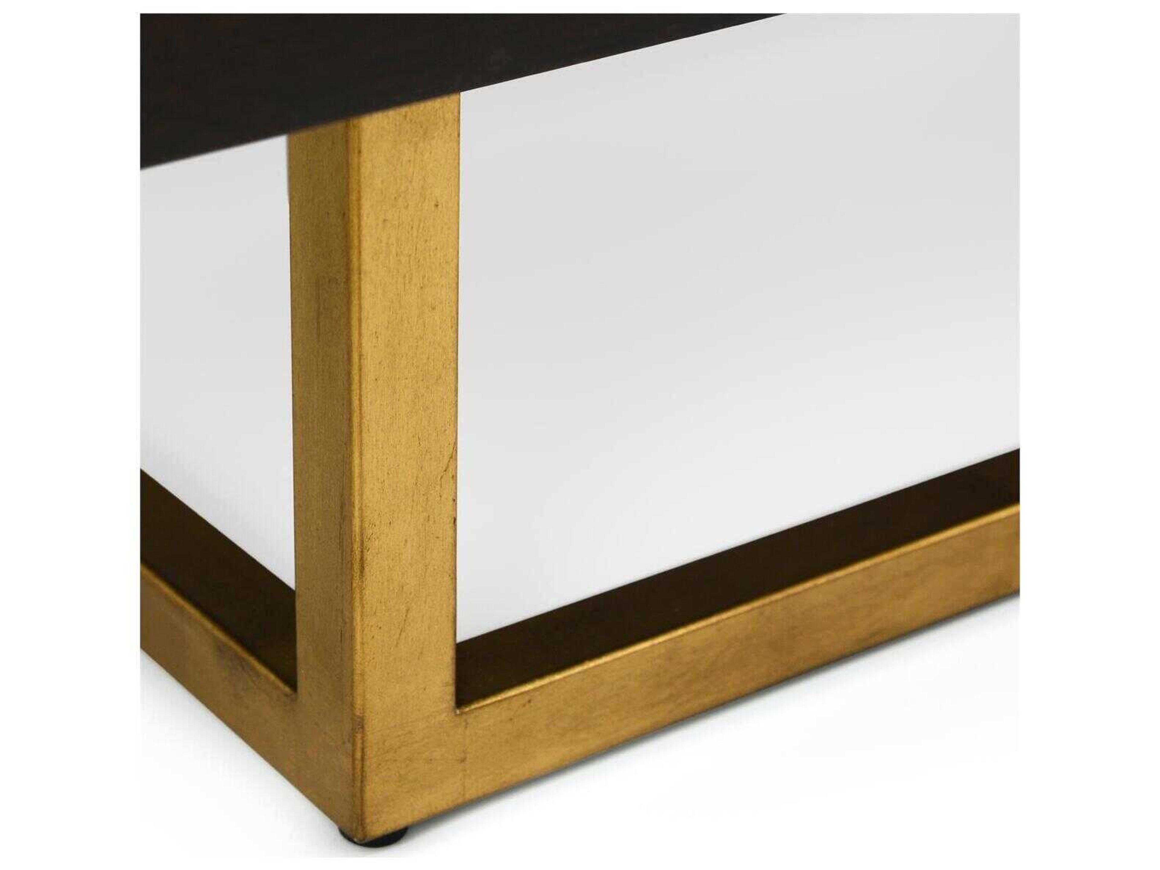 John Richard Mark McDowell Golden Valley 95" Walnut Wood Antique Gold Credenza Sideboard