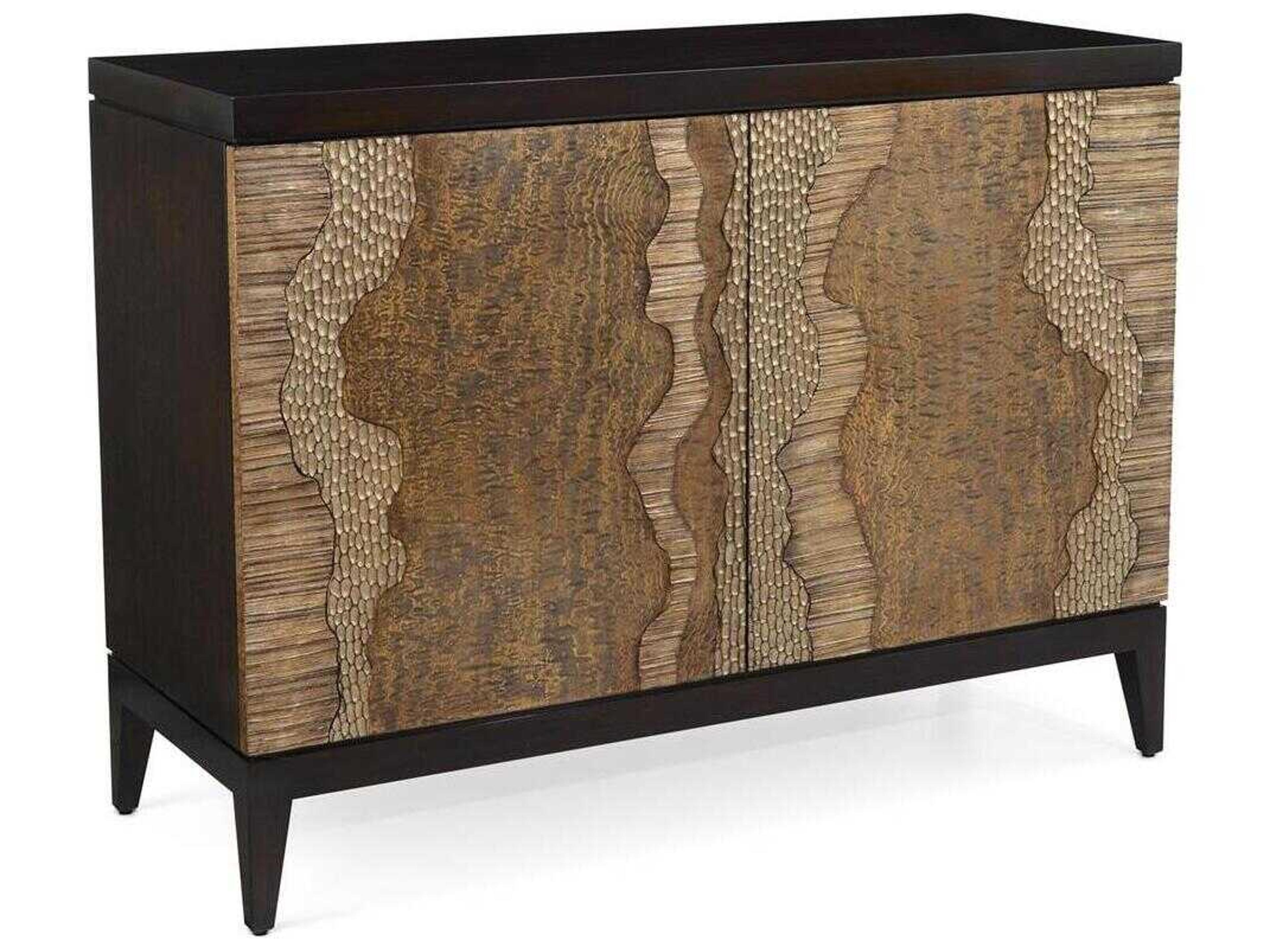 John Richard Mark McDowell River's Edge Espresso Brown Beech Wood Accent Chest