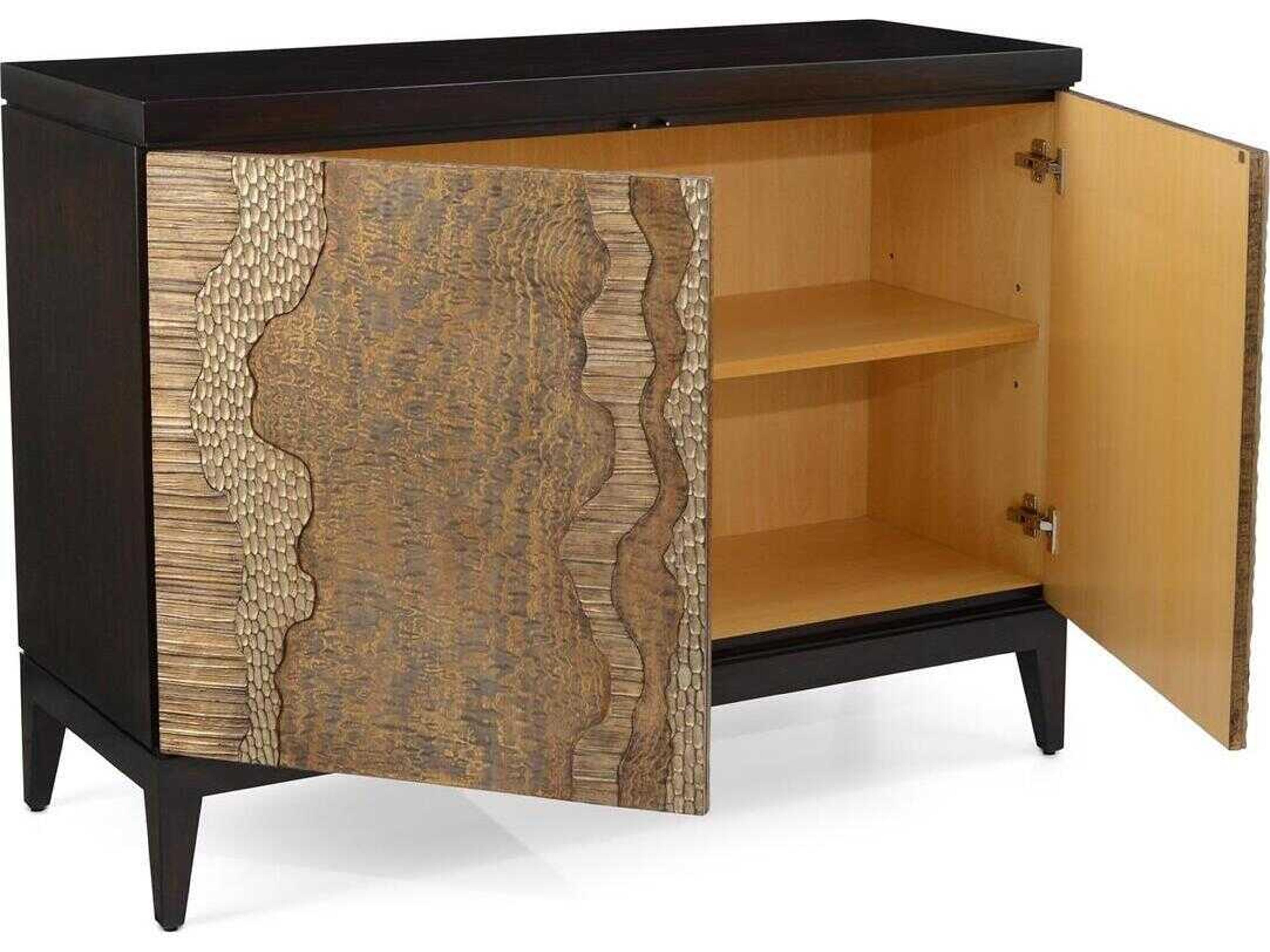 John Richard Mark McDowell River's Edge Espresso Brown Beech Wood Accent Chest