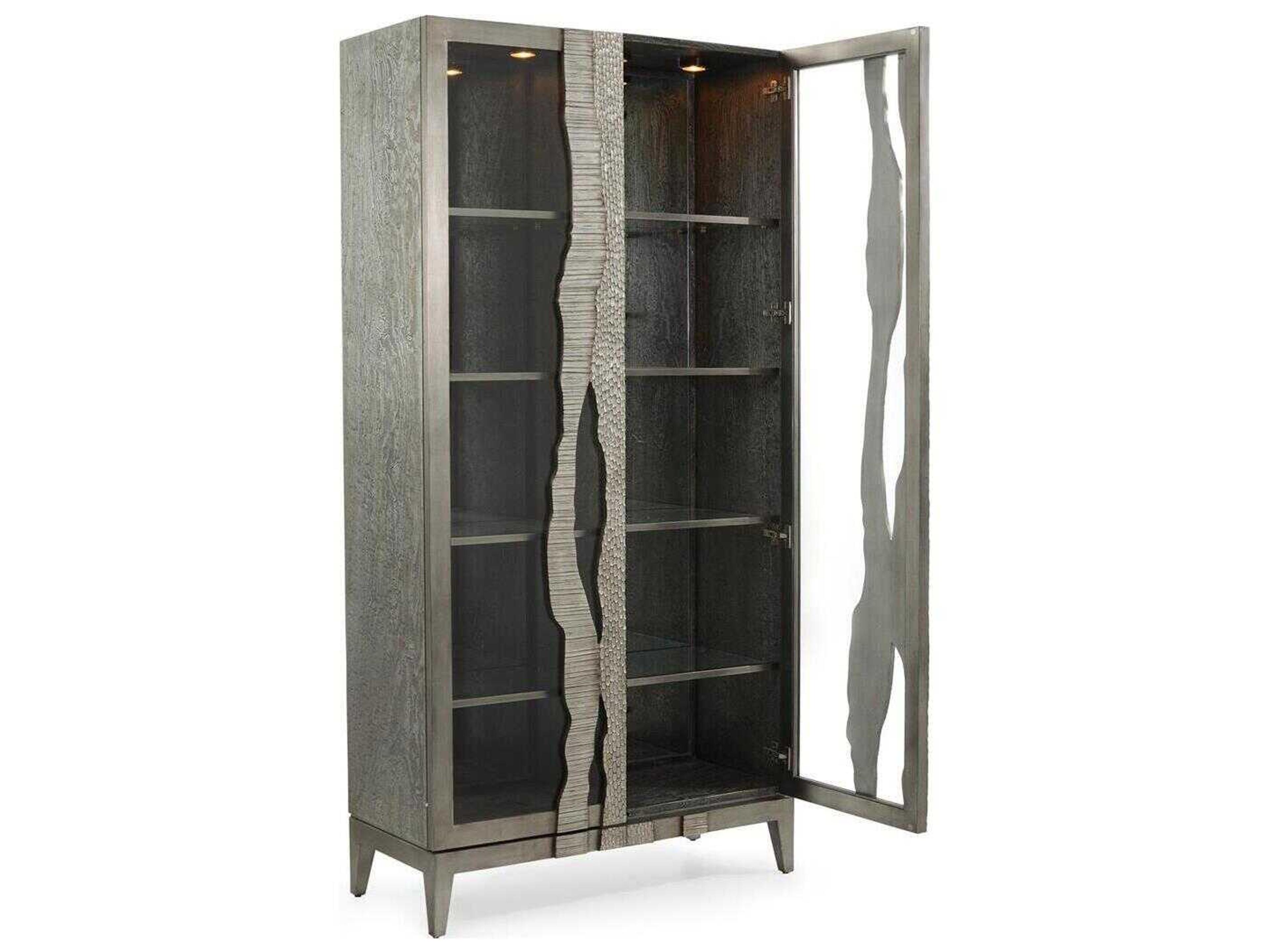 John Richard Mark McDowell River's Edge Beech Wood Silver Display Cabinet