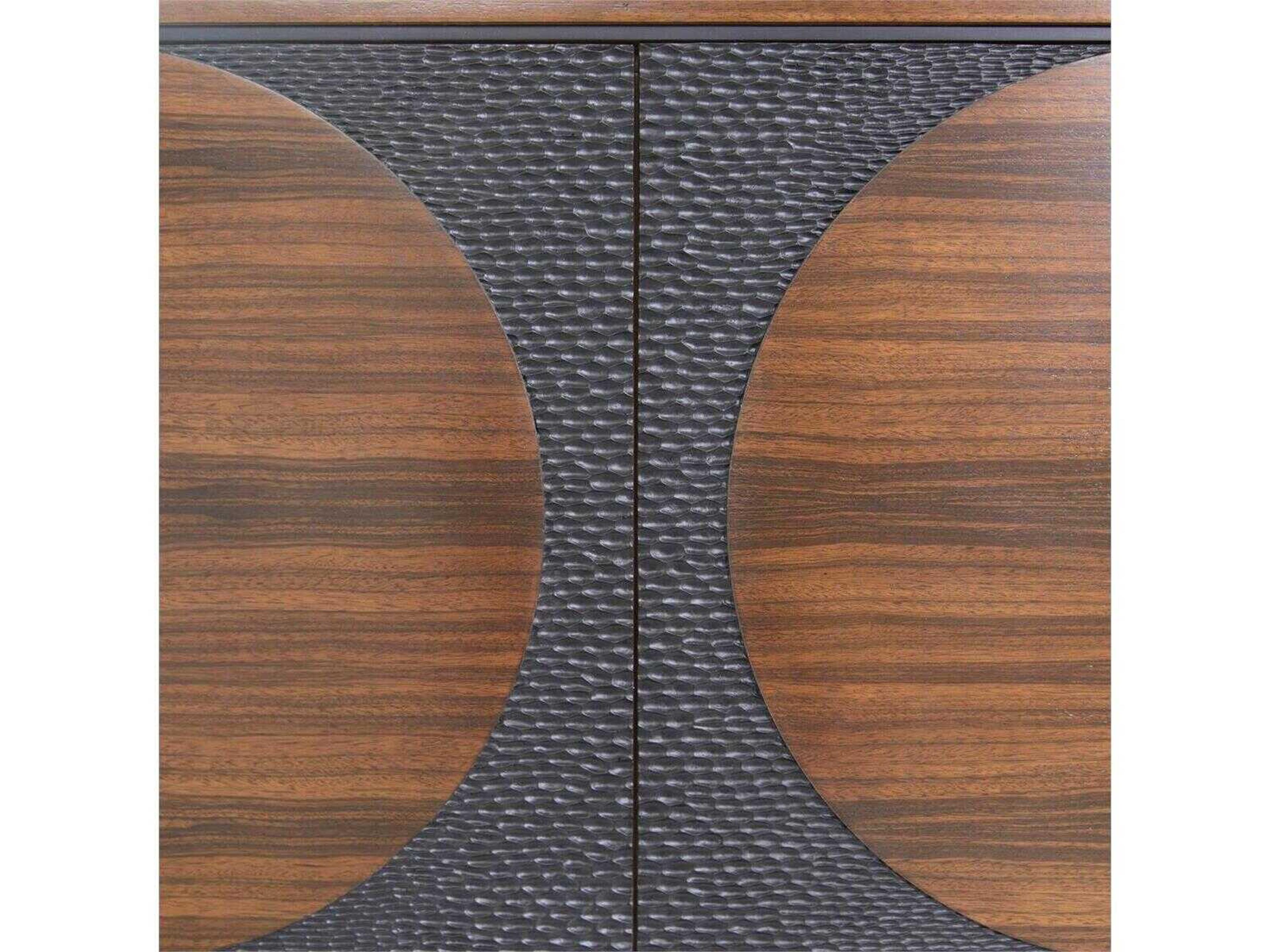John Richard Hearthside 84" Beech Wood Black Brown Credenza Sideboard