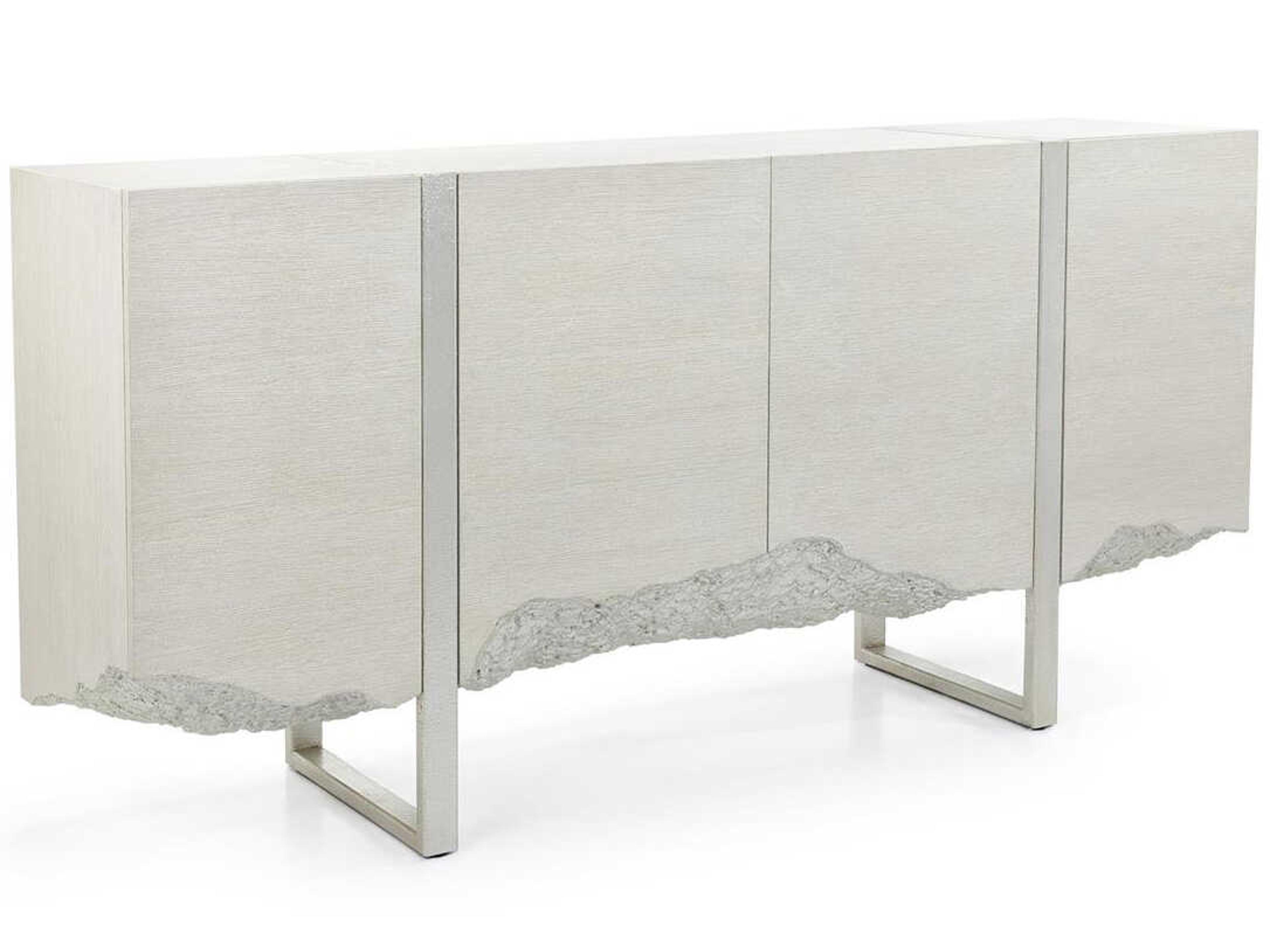 John Richard Terreno John Richard 72" Beech Wood White Washed Champagne Sideboard