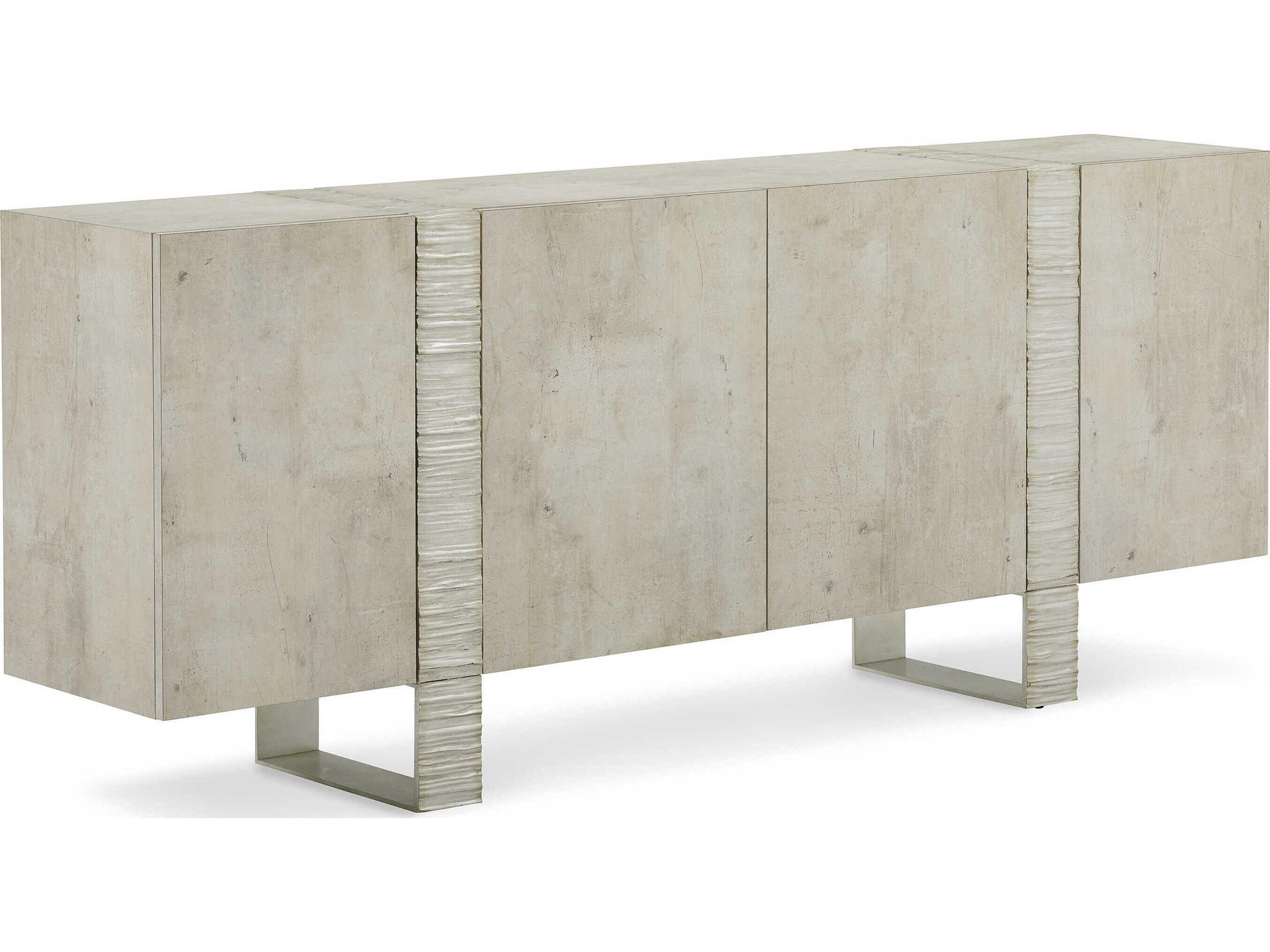 John Richard Aether 90" Solid Wood Tiza Gesso Sideboard