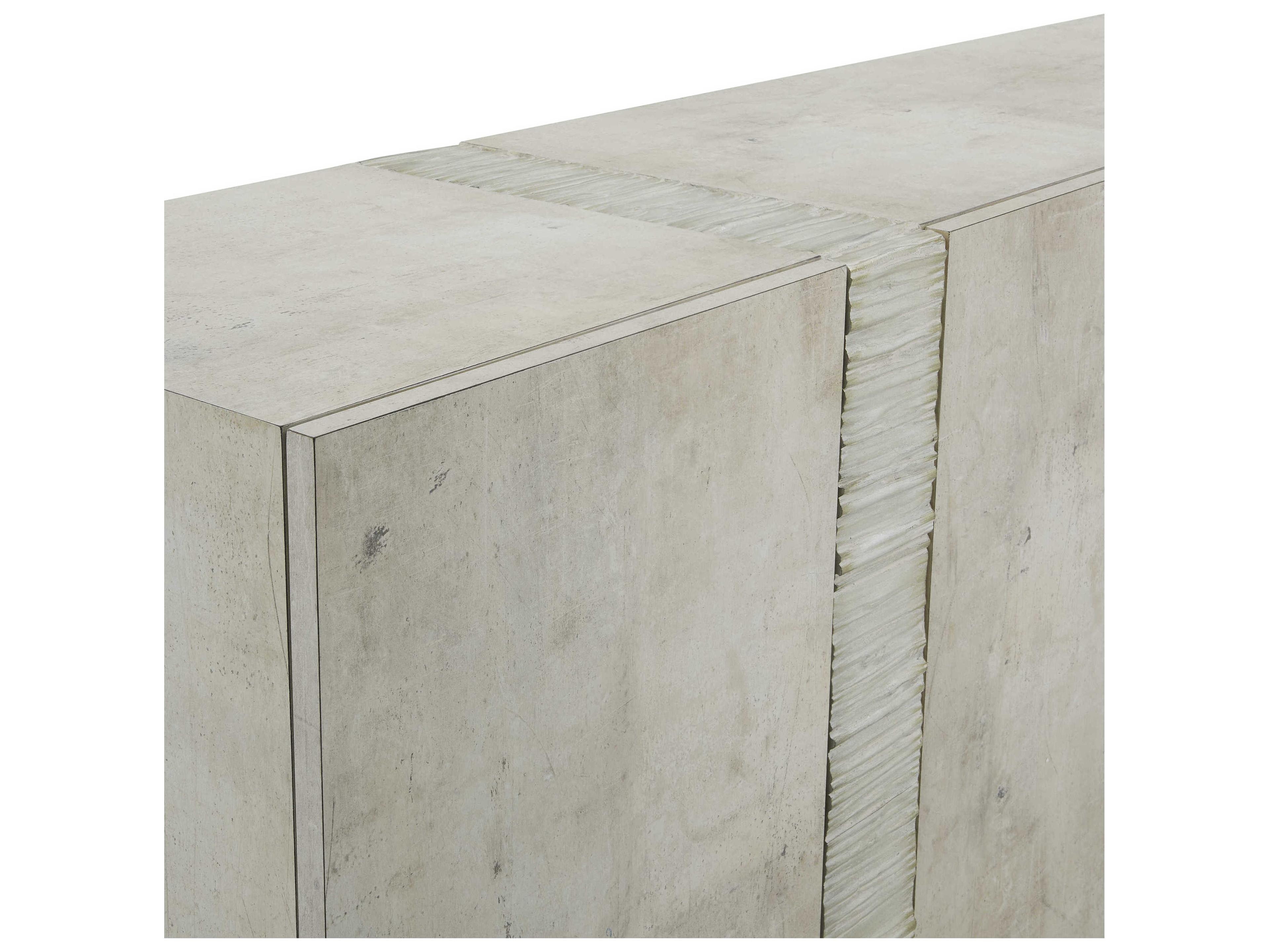 John Richard Aether 90" Solid Wood Tiza Gesso Sideboard