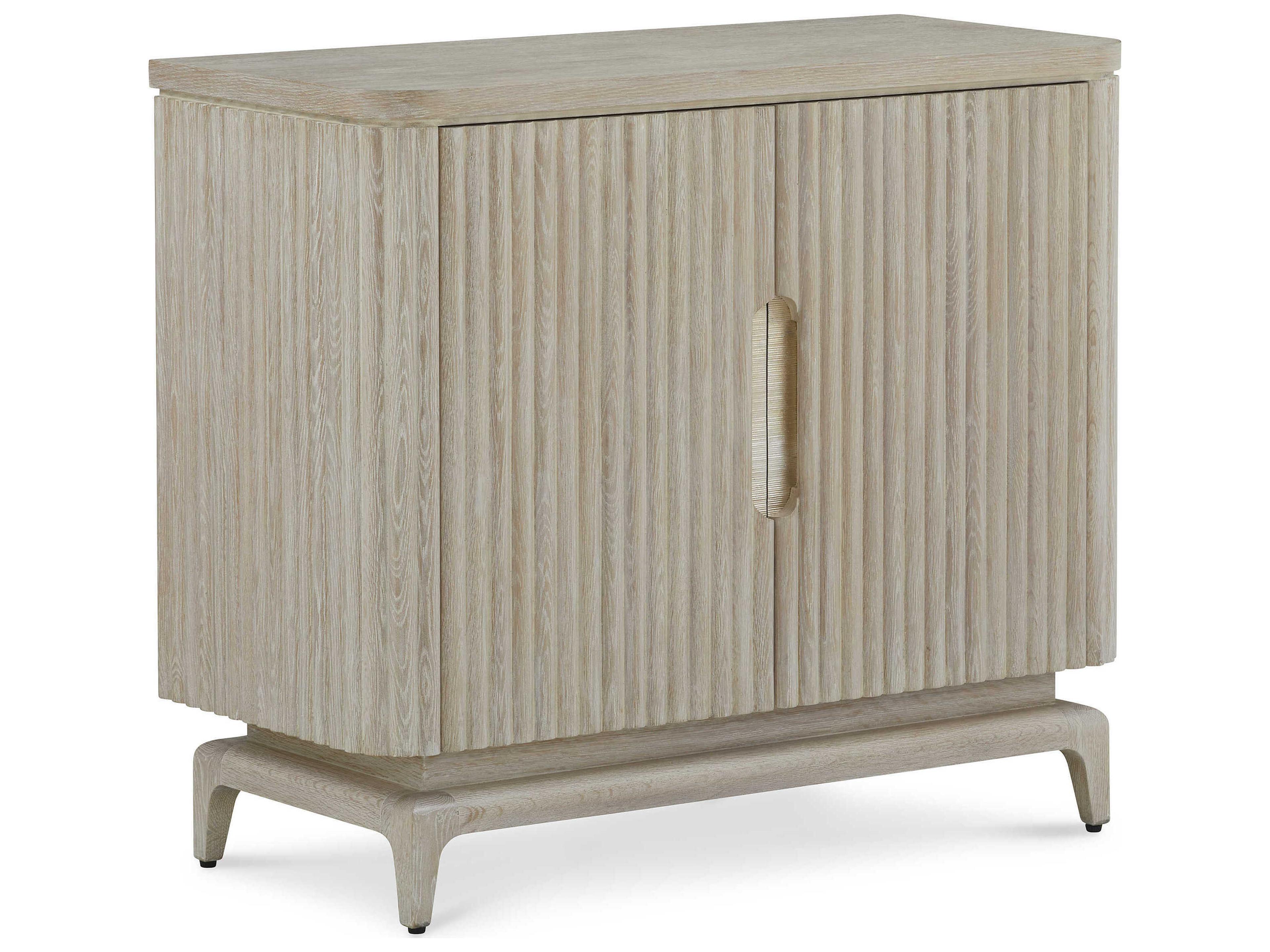 John Richard Brezza White Washed Oak Wood Accent Chest