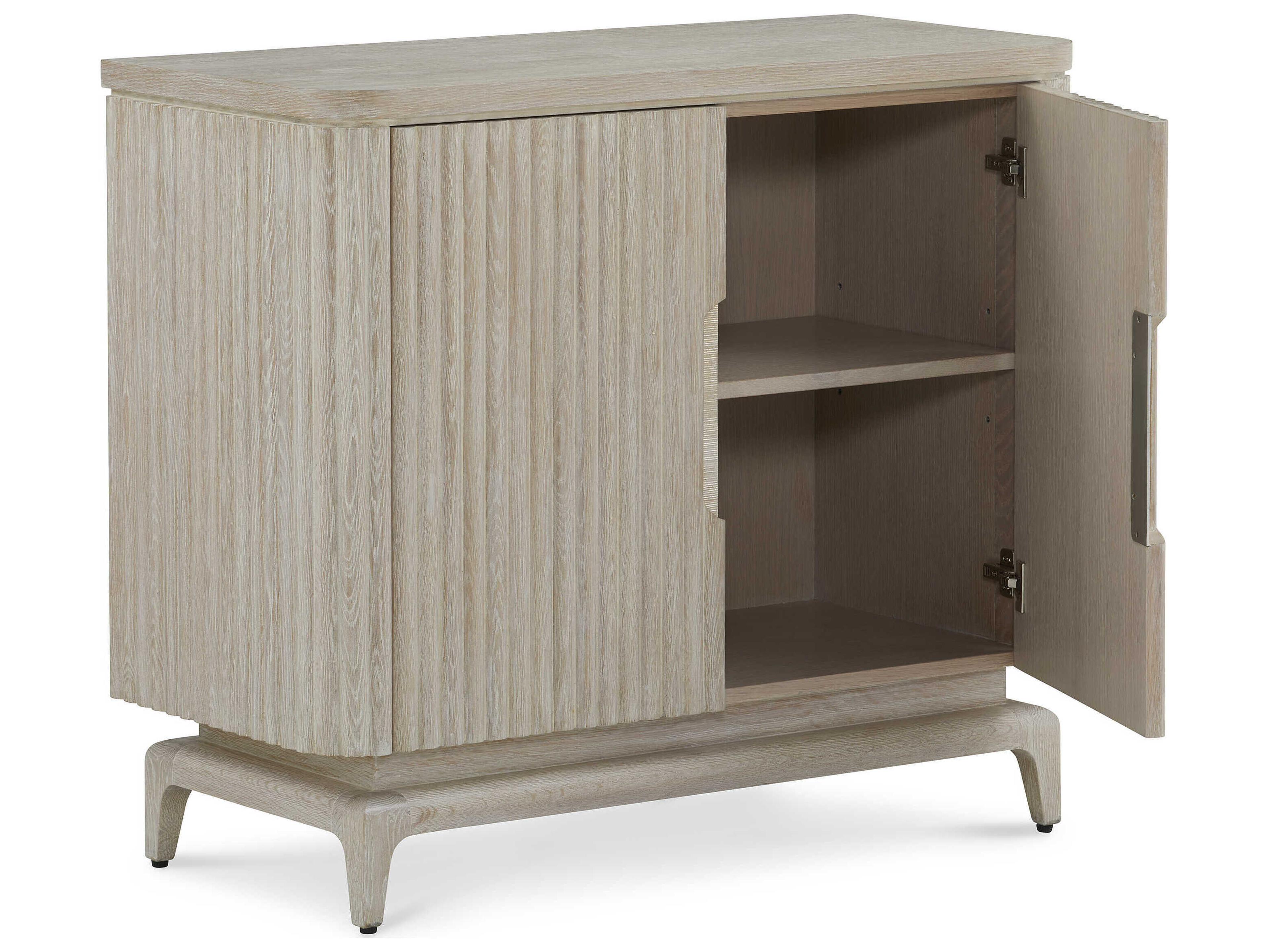 John Richard Brezza White Washed Oak Wood Accent Chest