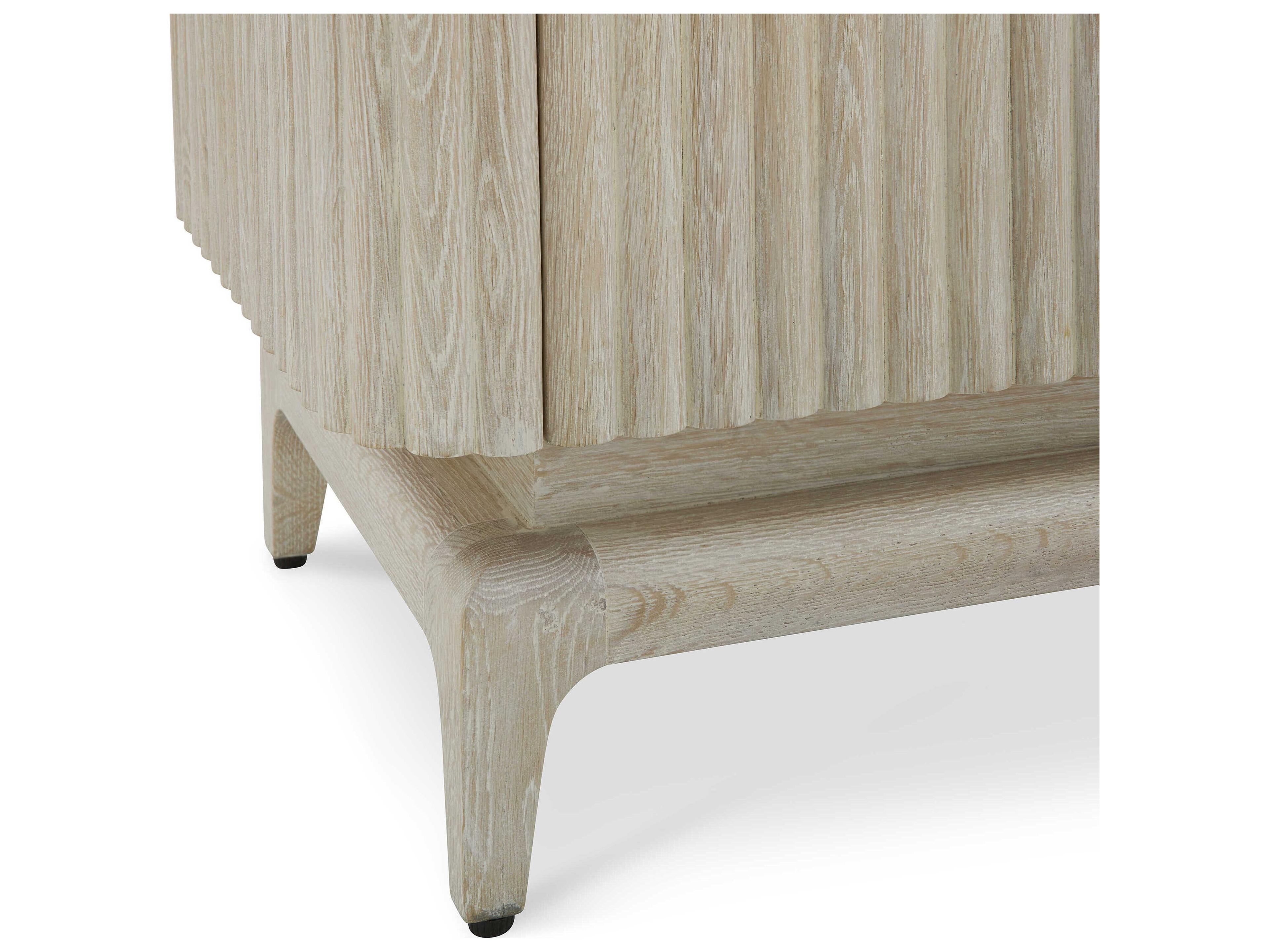 John Richard Brezza White Washed Oak Wood Accent Chest