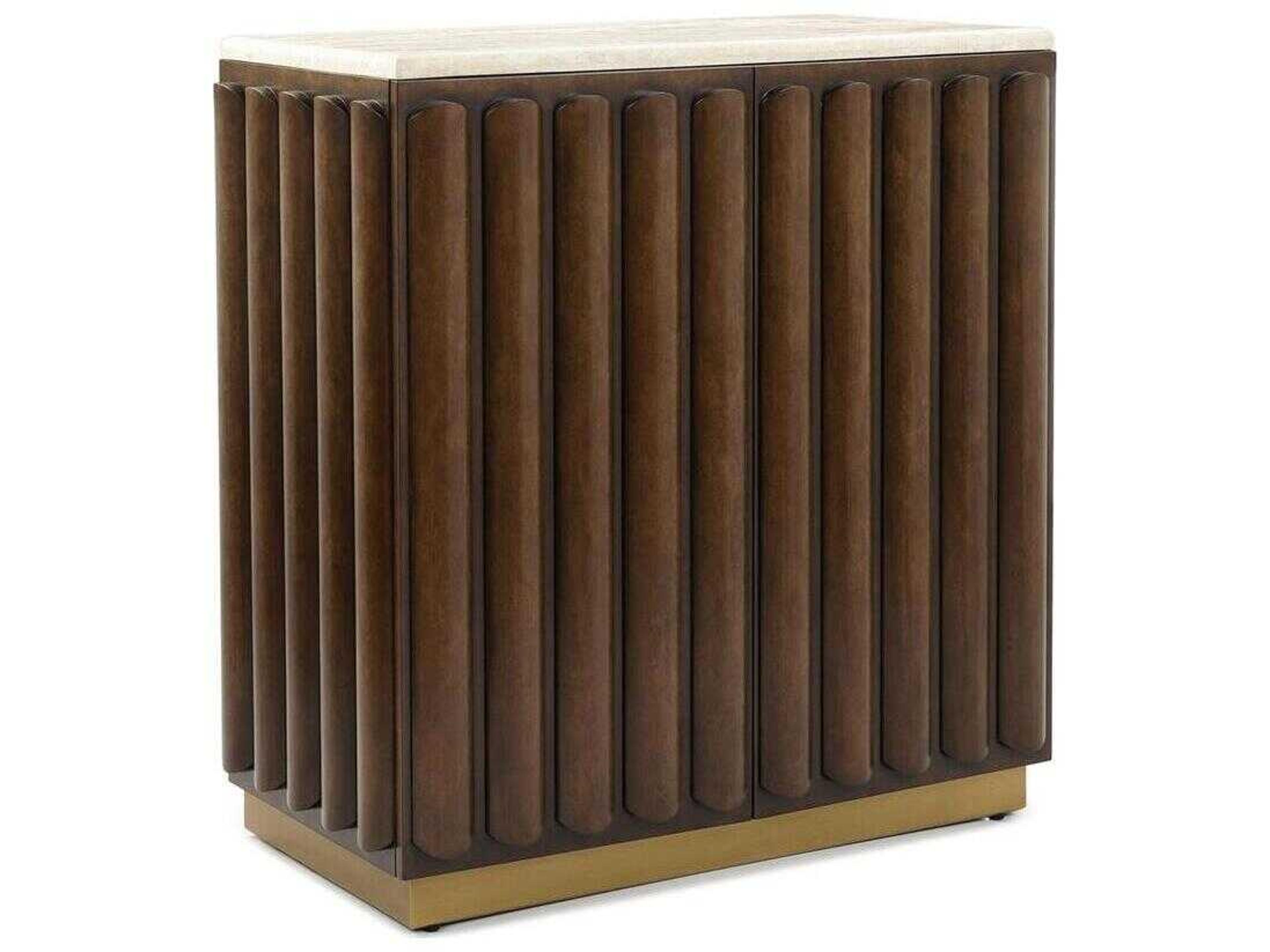 John Richard Lodge Dark Pomelle Brown Accent Chest