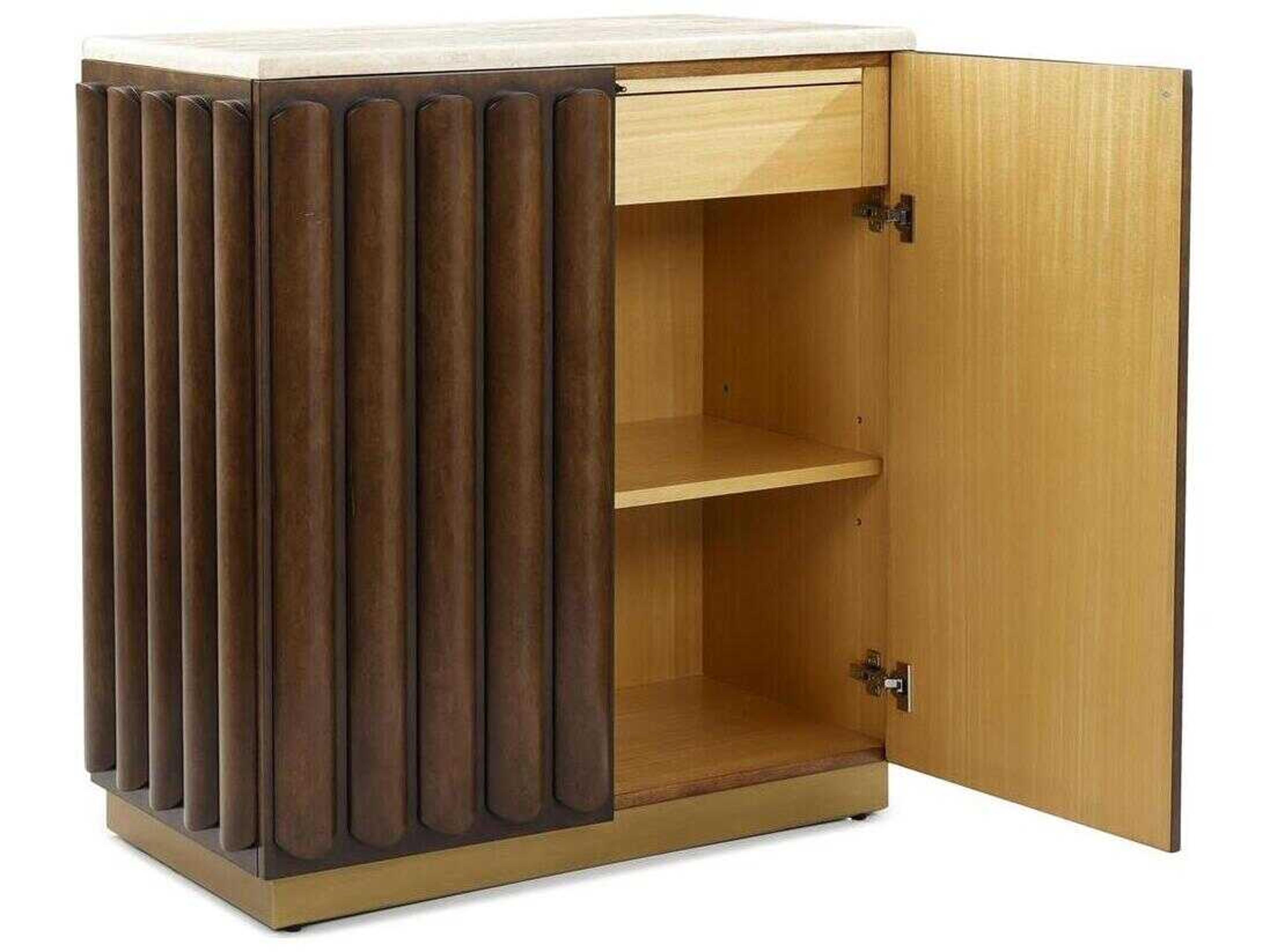 John Richard Lodge Dark Pomelle Brown Accent Chest