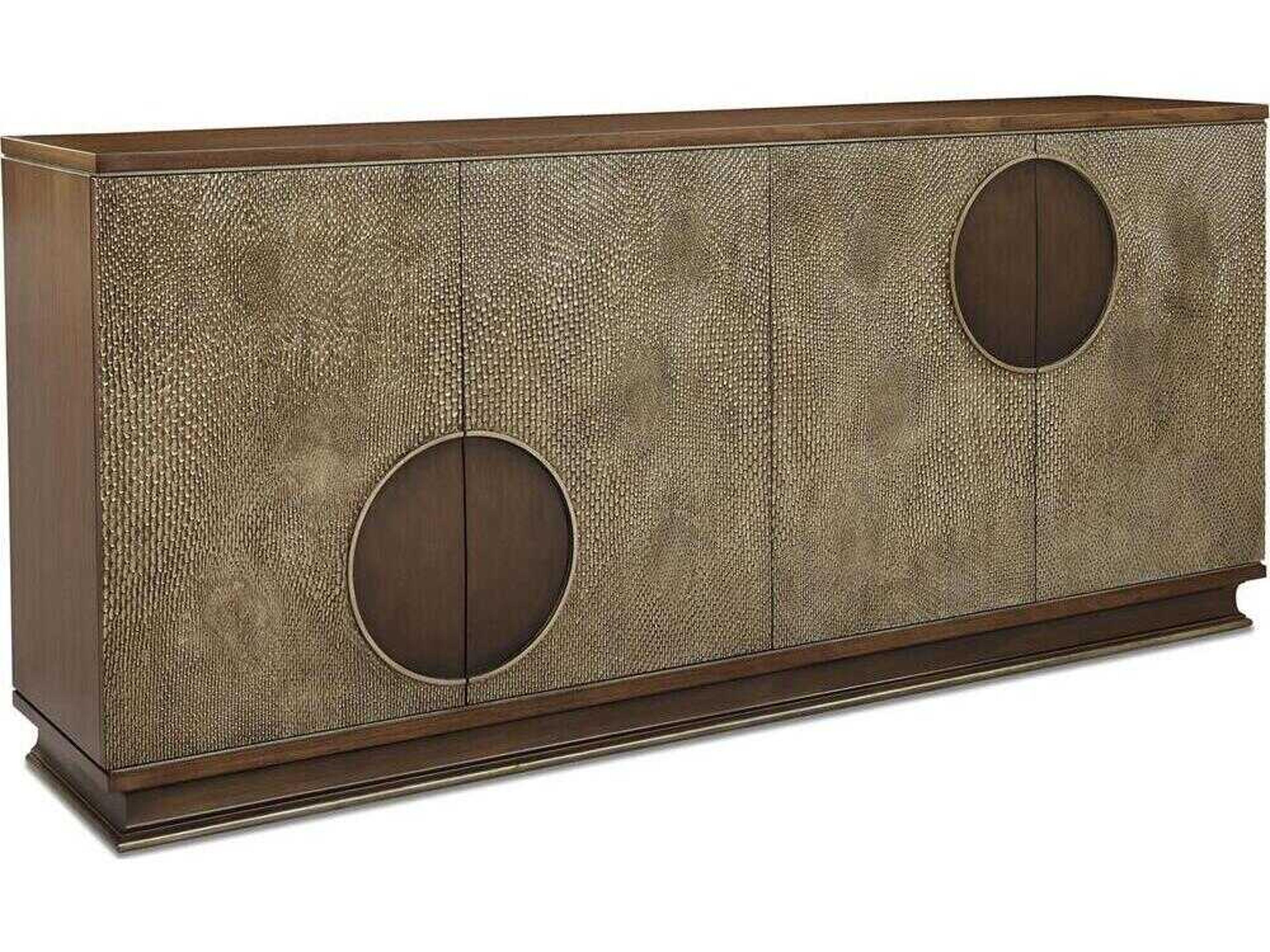 John Richard Naga 90" Beech Wood Walnut Sideboard