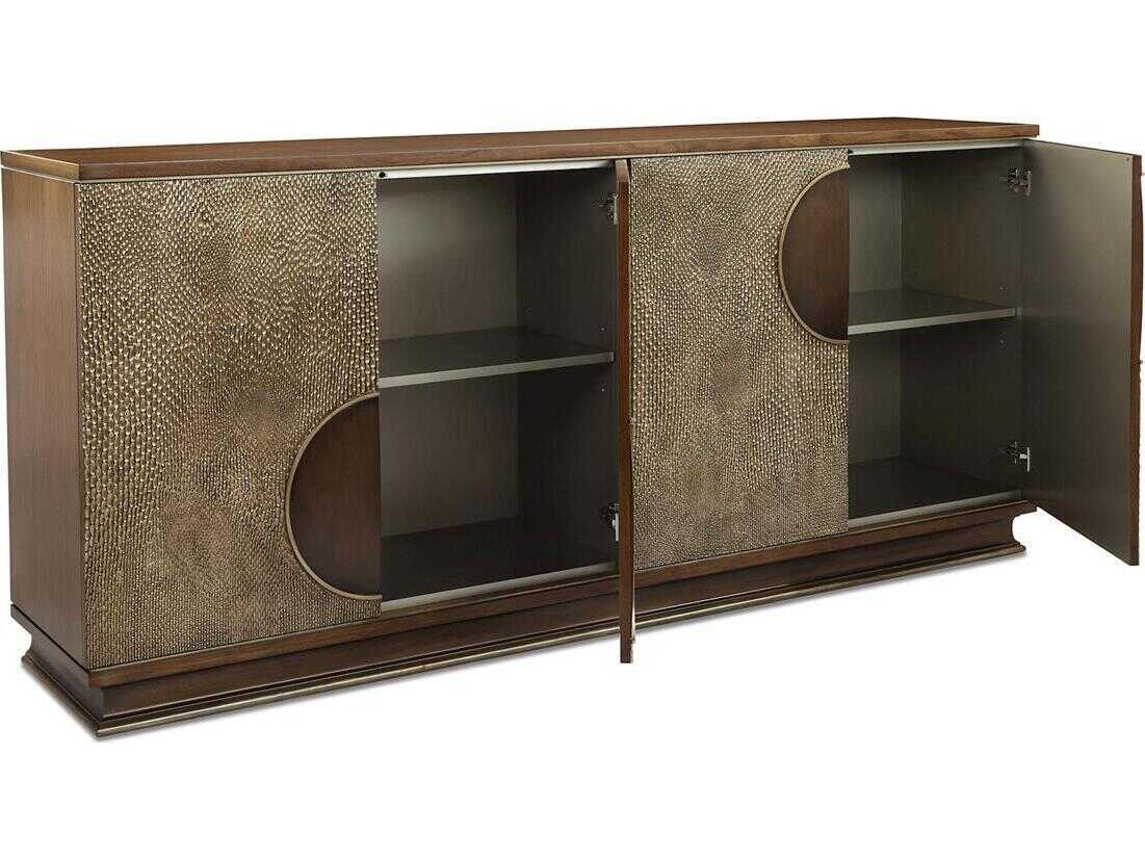 John Richard Naga 90" Beech Wood Walnut Sideboard