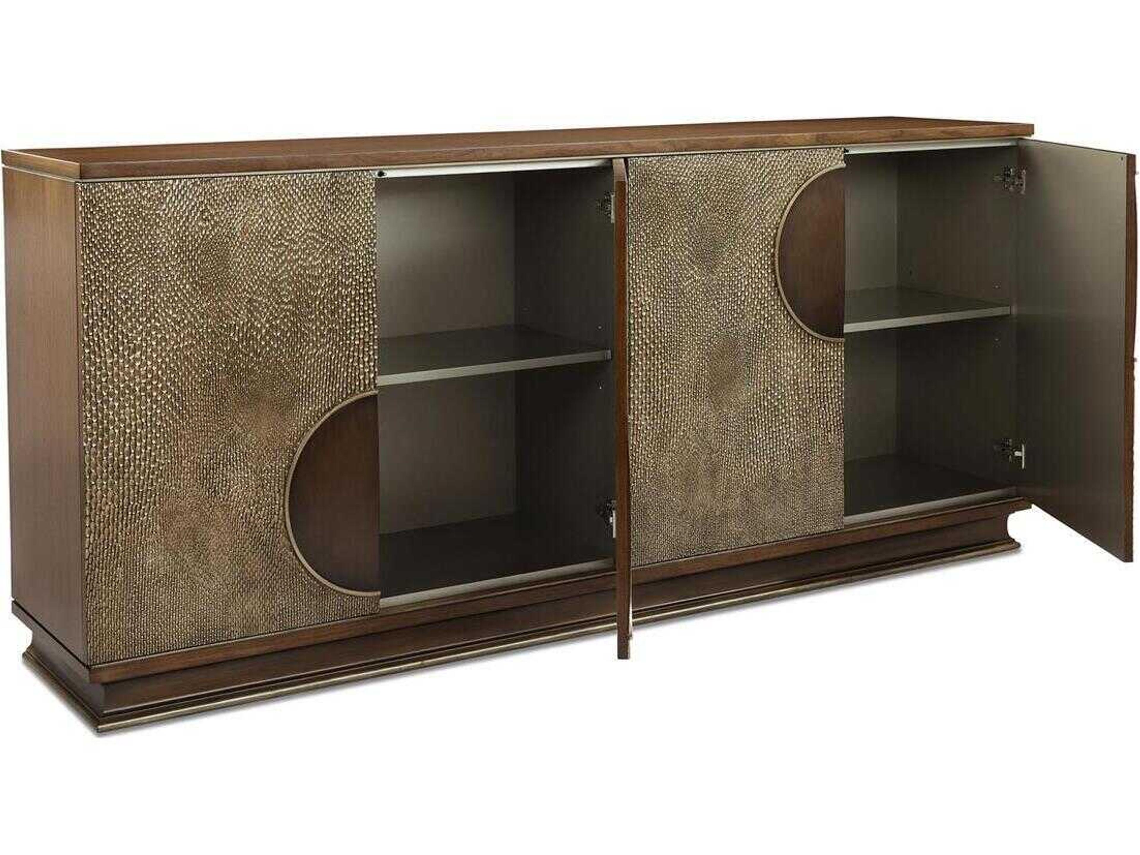 John Richard Naga 90" Beech Wood Walnut Sideboard