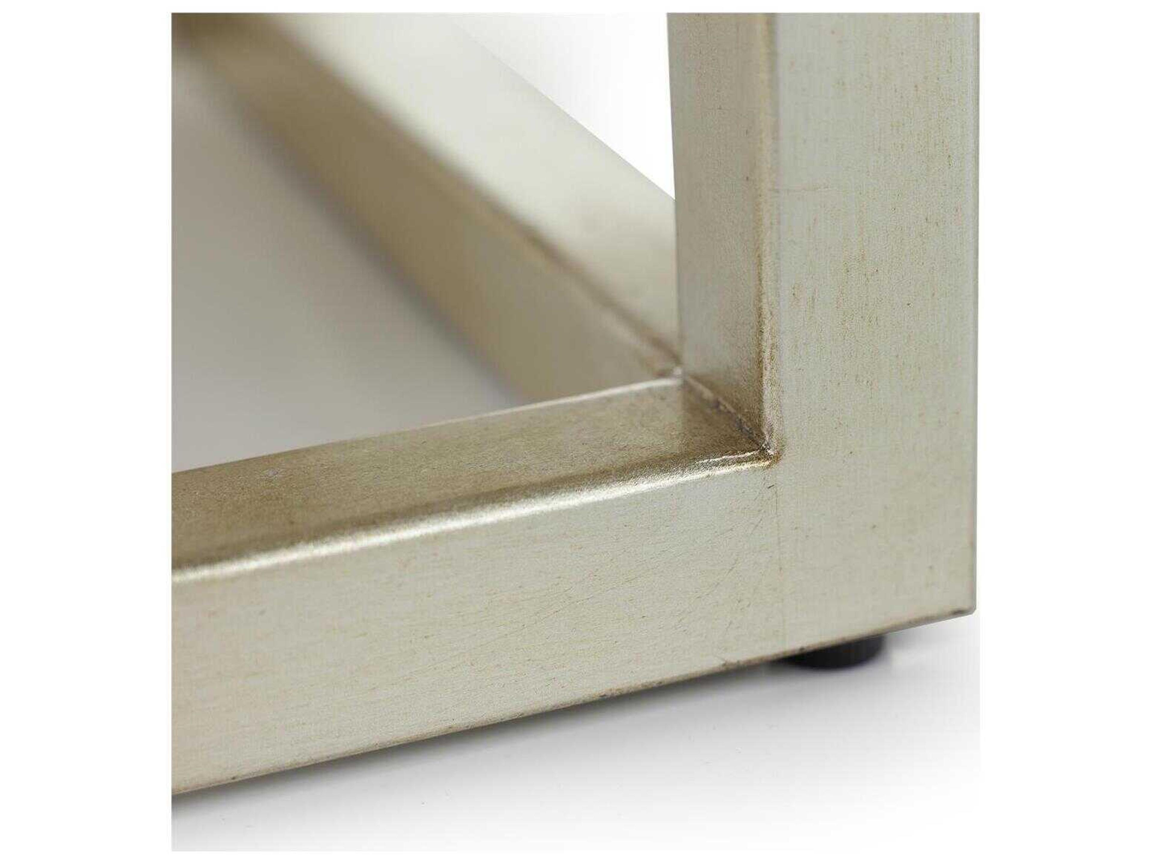 John Richard Wisteria 94" Beech Wood Ivory Champagne Silver Sideboard