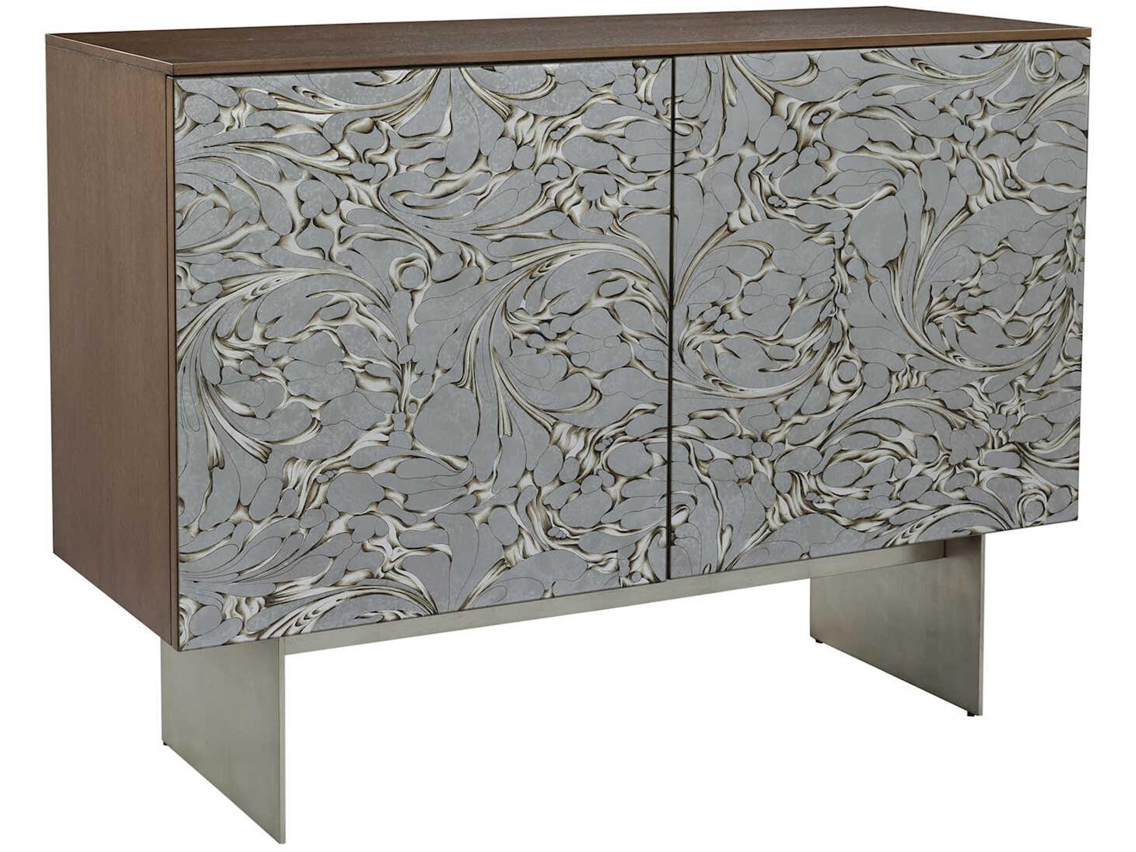 John Richard Napoli Cote Walnut Brown Wood Accent Chest