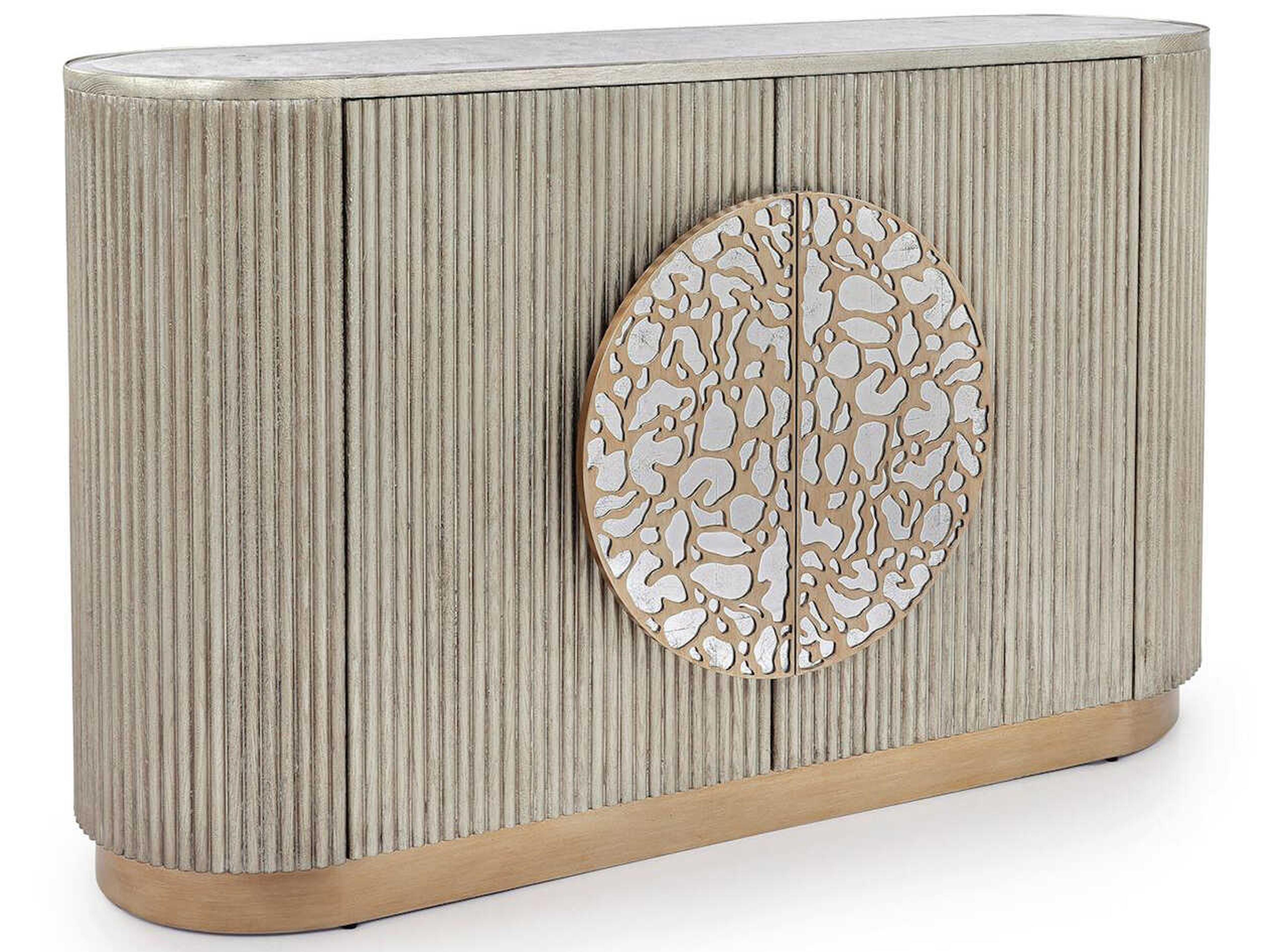 John Richard Moon Shadow Silver White Accent Chest