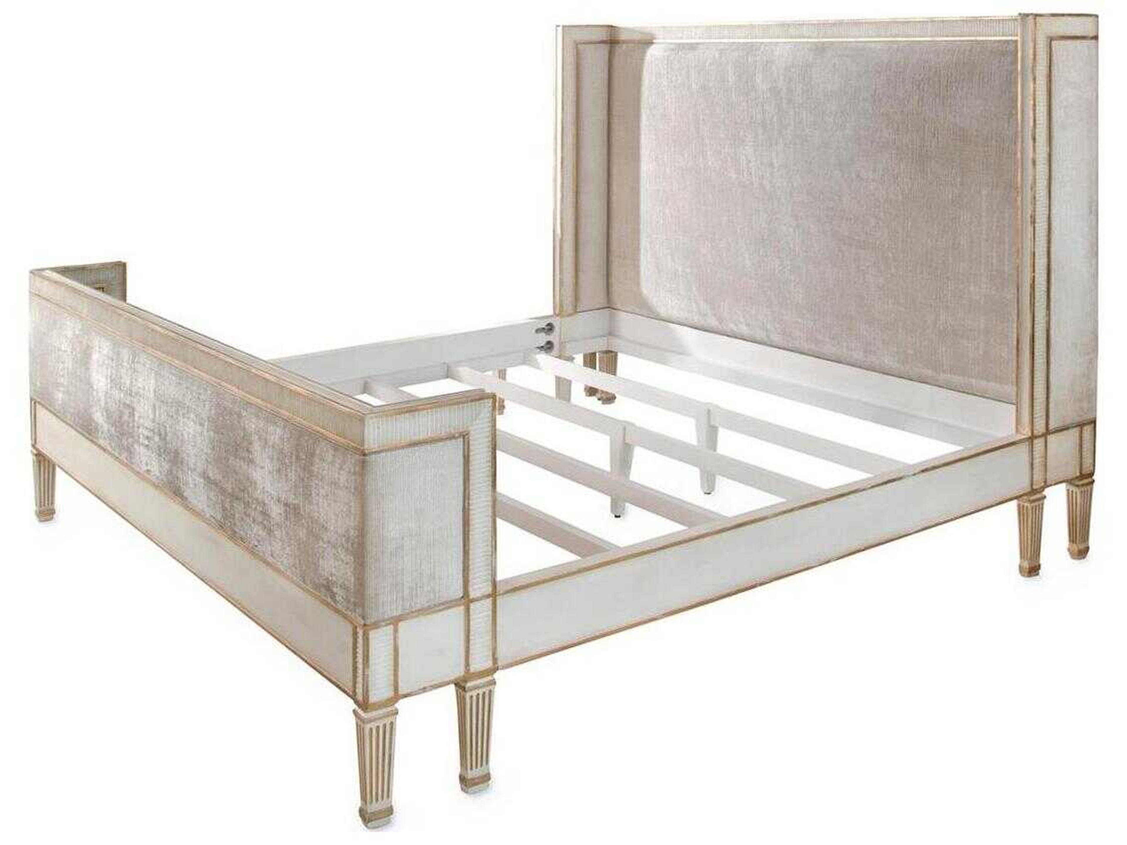 John Richard Vallejo Antique Beluga Brown Beech Wood King Platform Bed