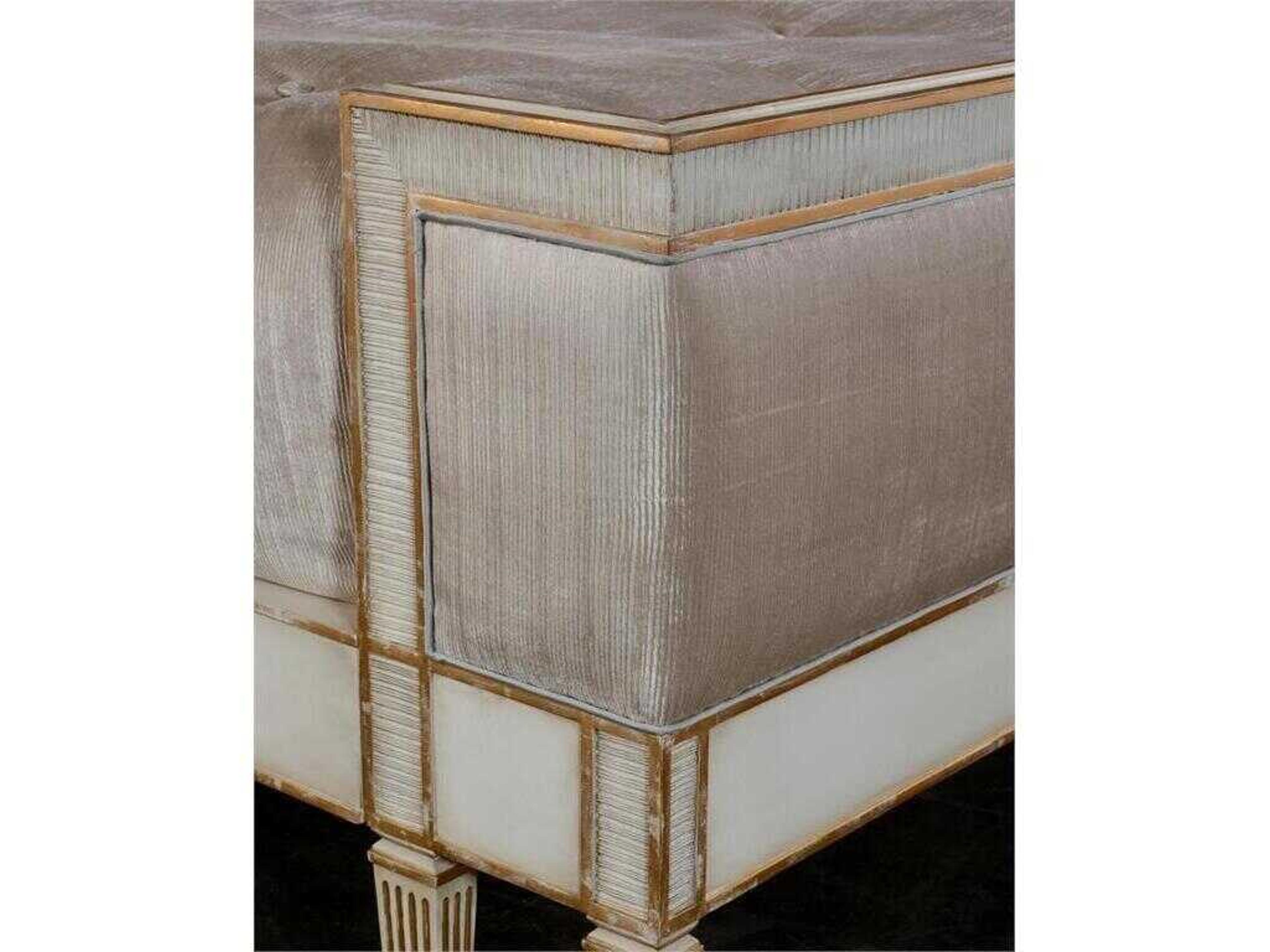 John Richard Vallejo Antique Beluga Brown Beech Wood King Platform Bed