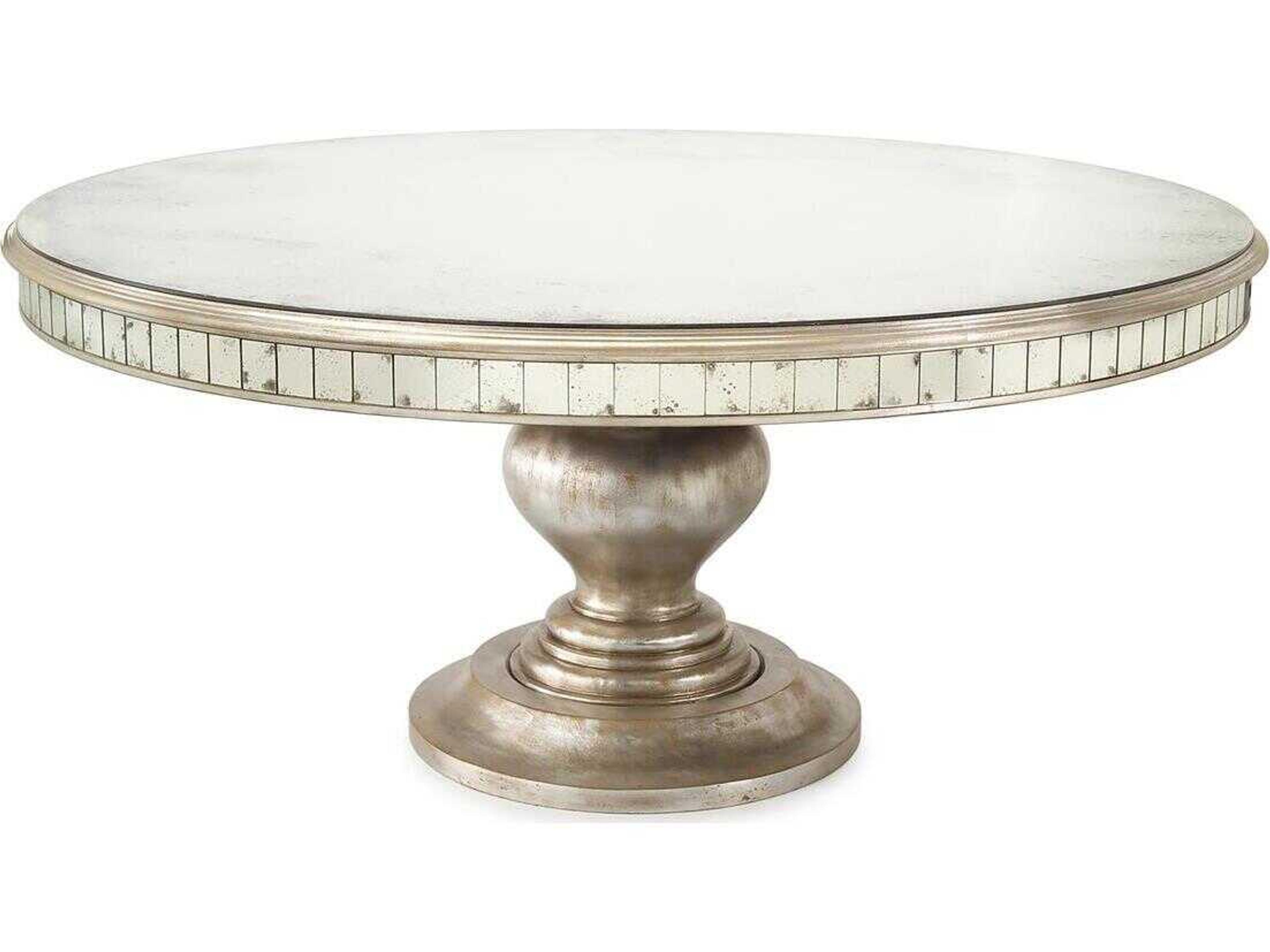 John Richard Bourbon Round Glass Dining Table