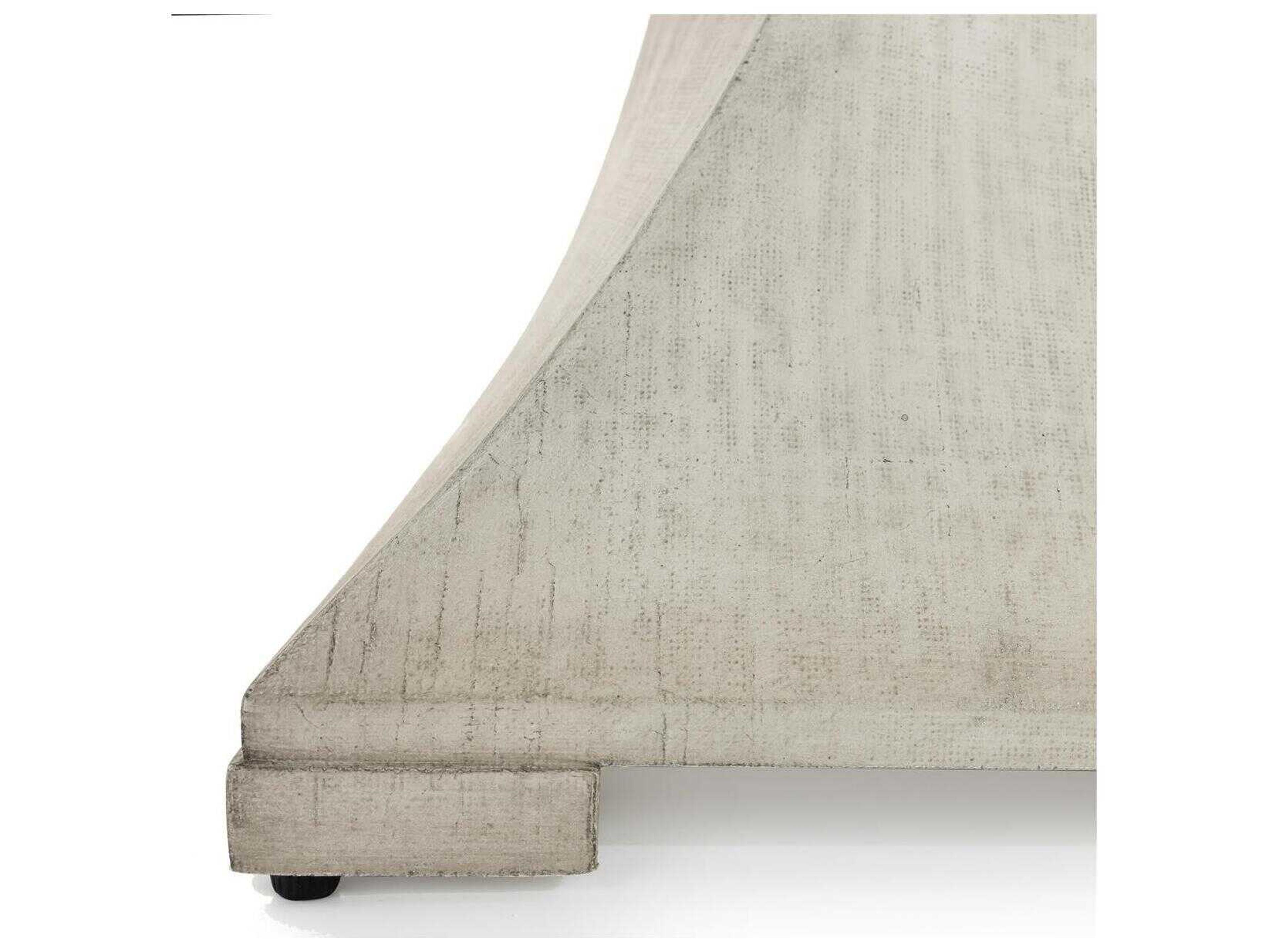 John Richard Lavertezzo Round Wood Tiza Gesso Dining Table