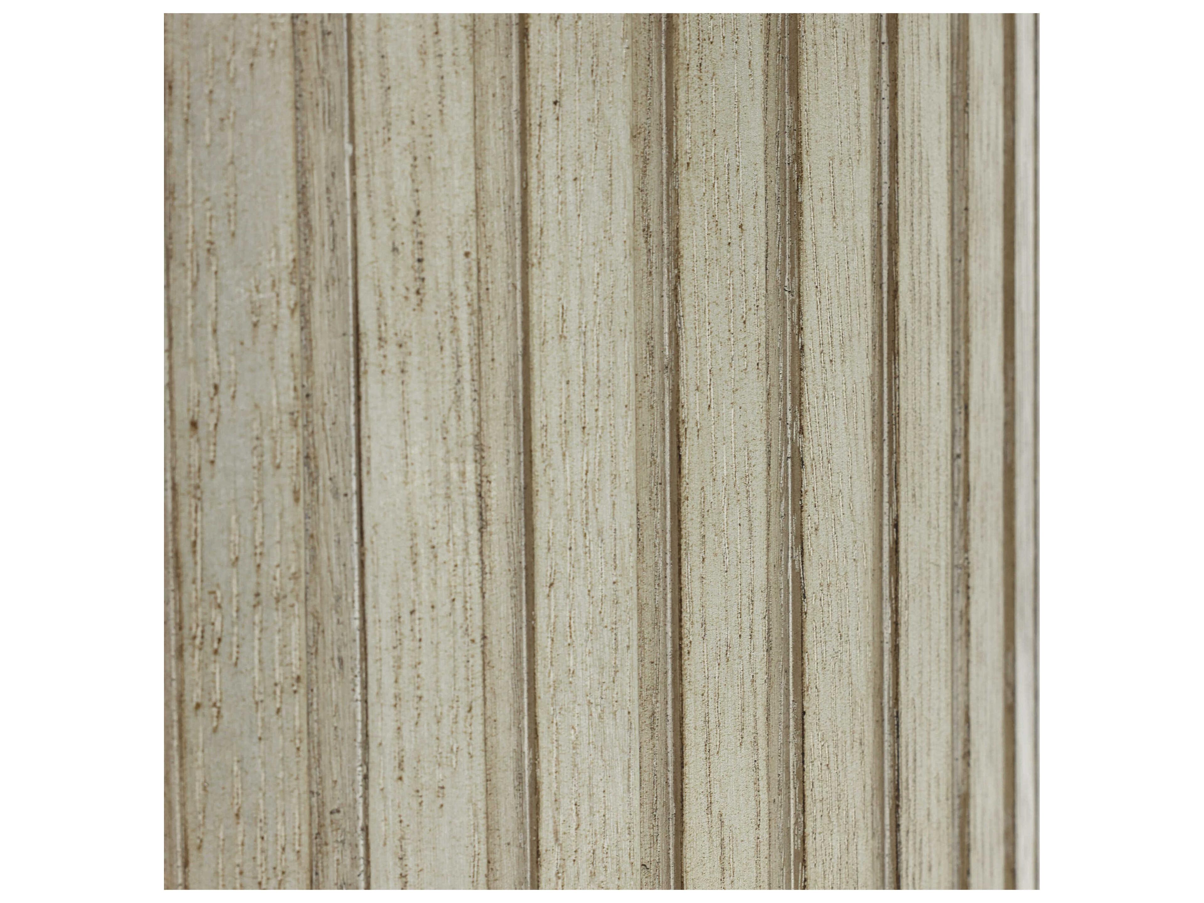 John Richard Dorian Round Glass Silver White Dining Table