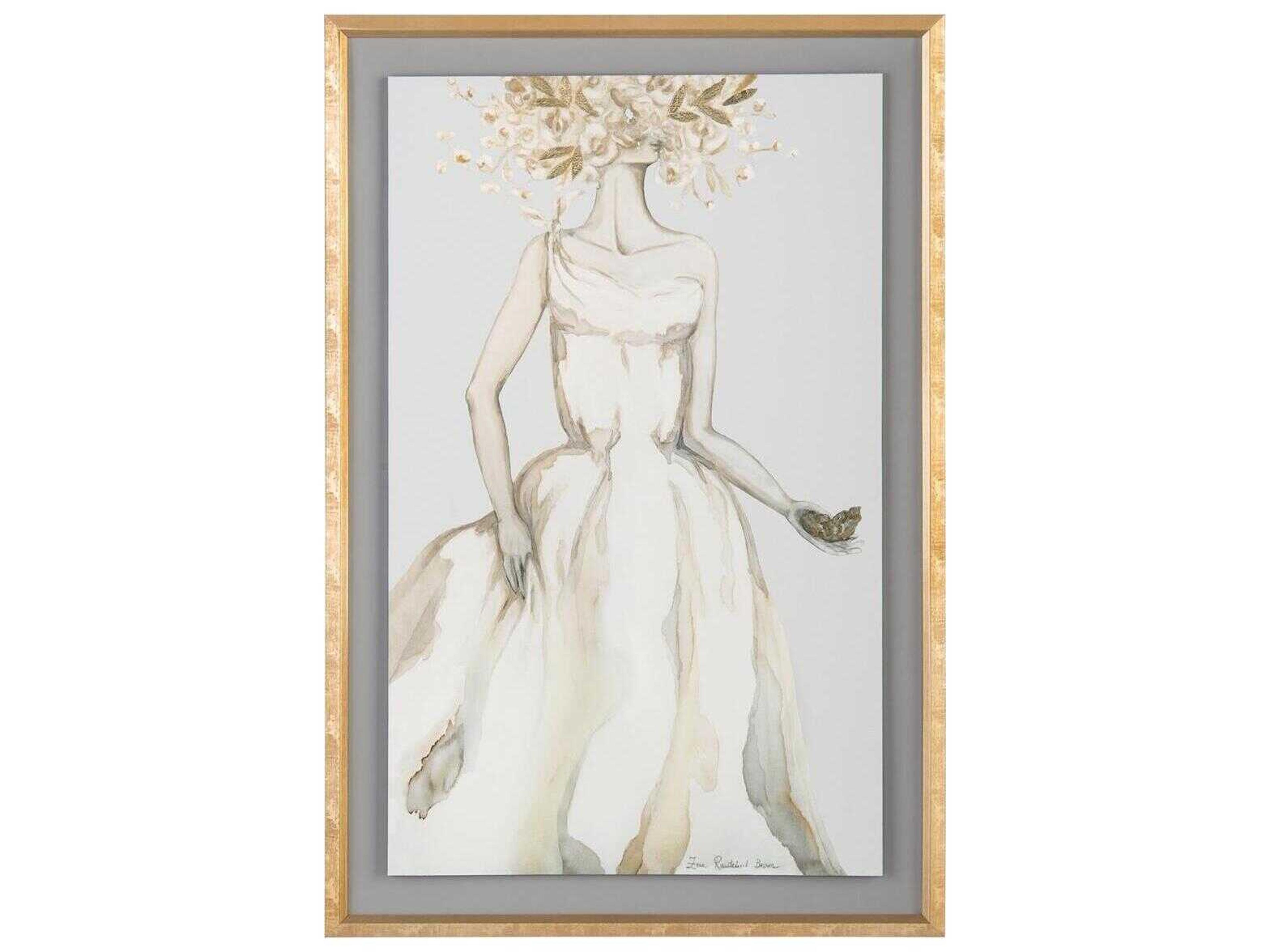 John Richard Zana Brown's Golden Femme-I Canvas Wall Art