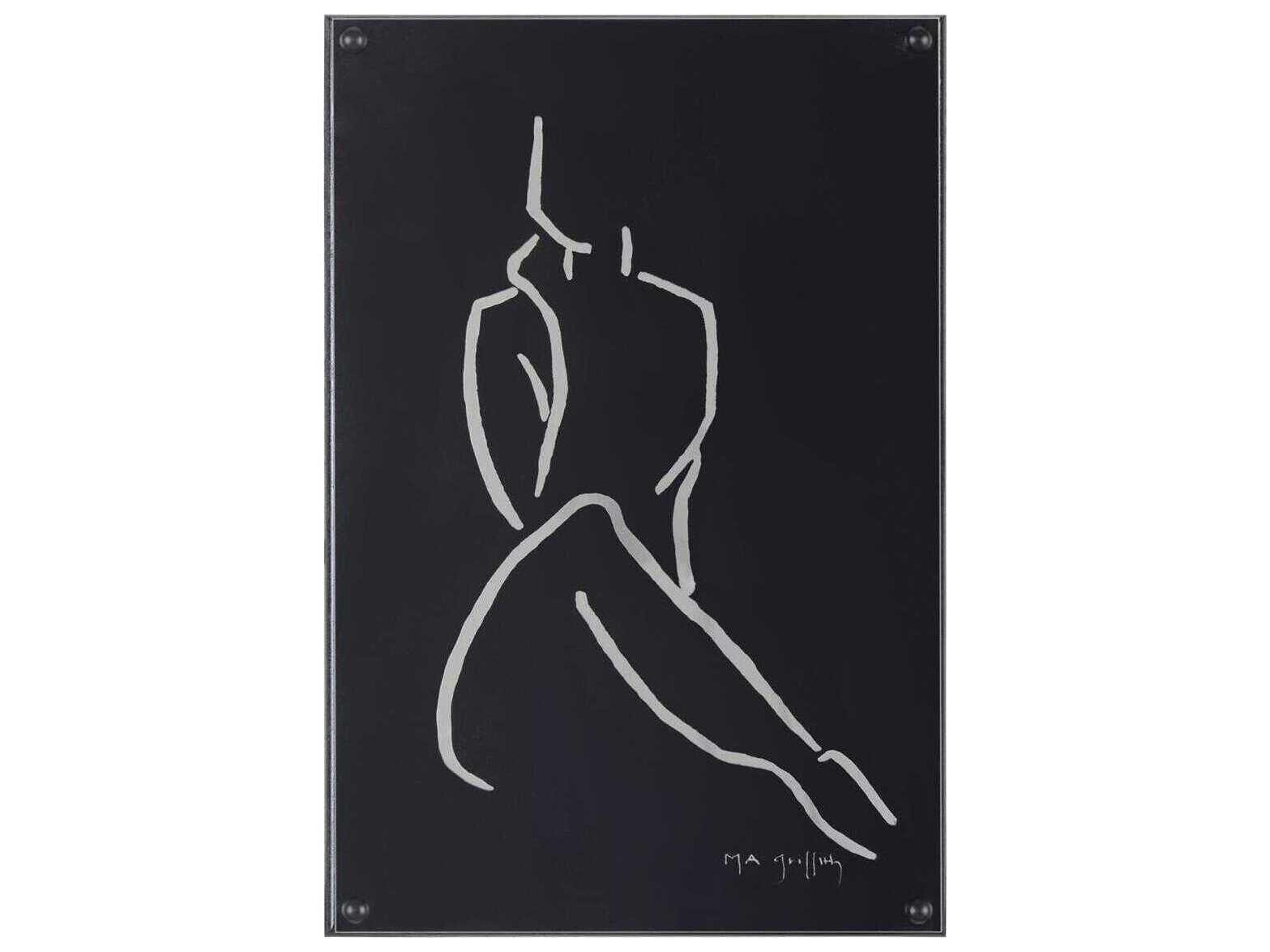 John Richard Melissa Abide Griffith's Ebony Contour-I Wall Art