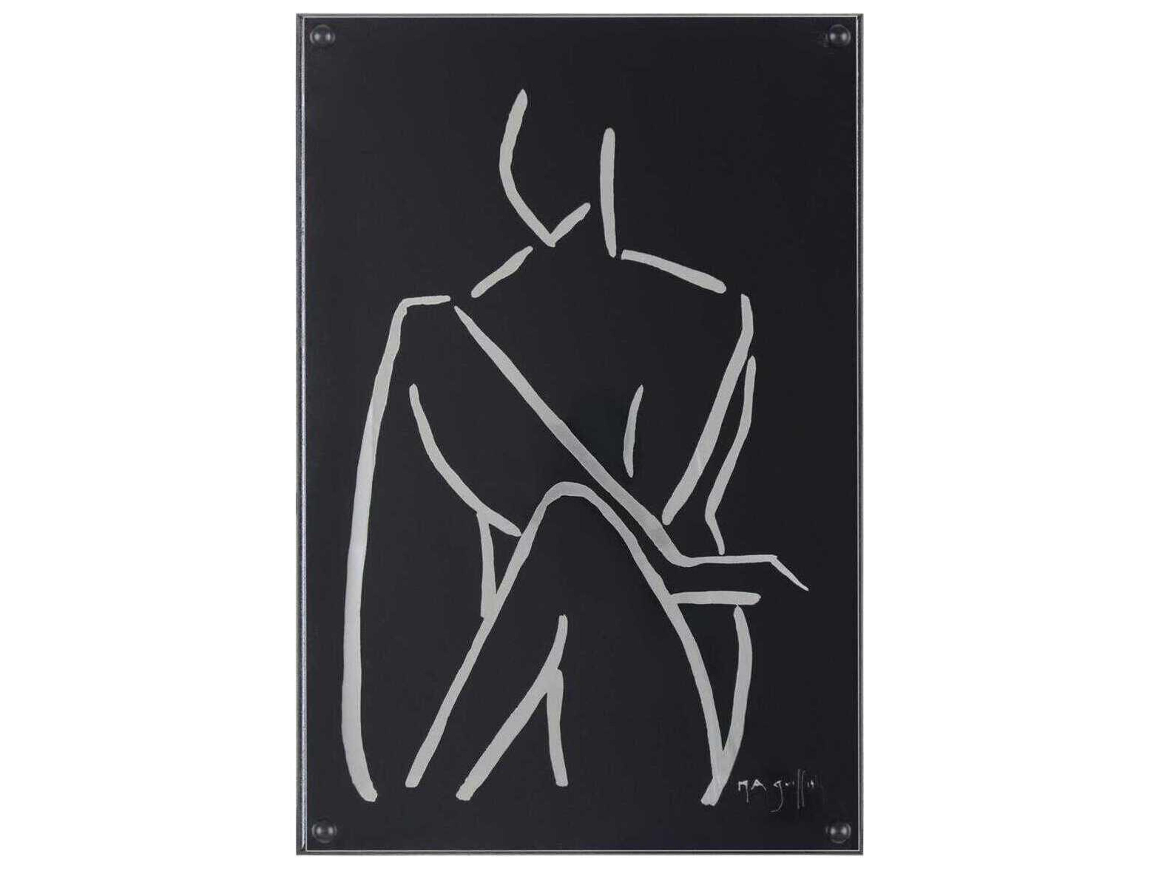 John Richard Melissa Abide Griffith's Ebony Contour-III Wall Art