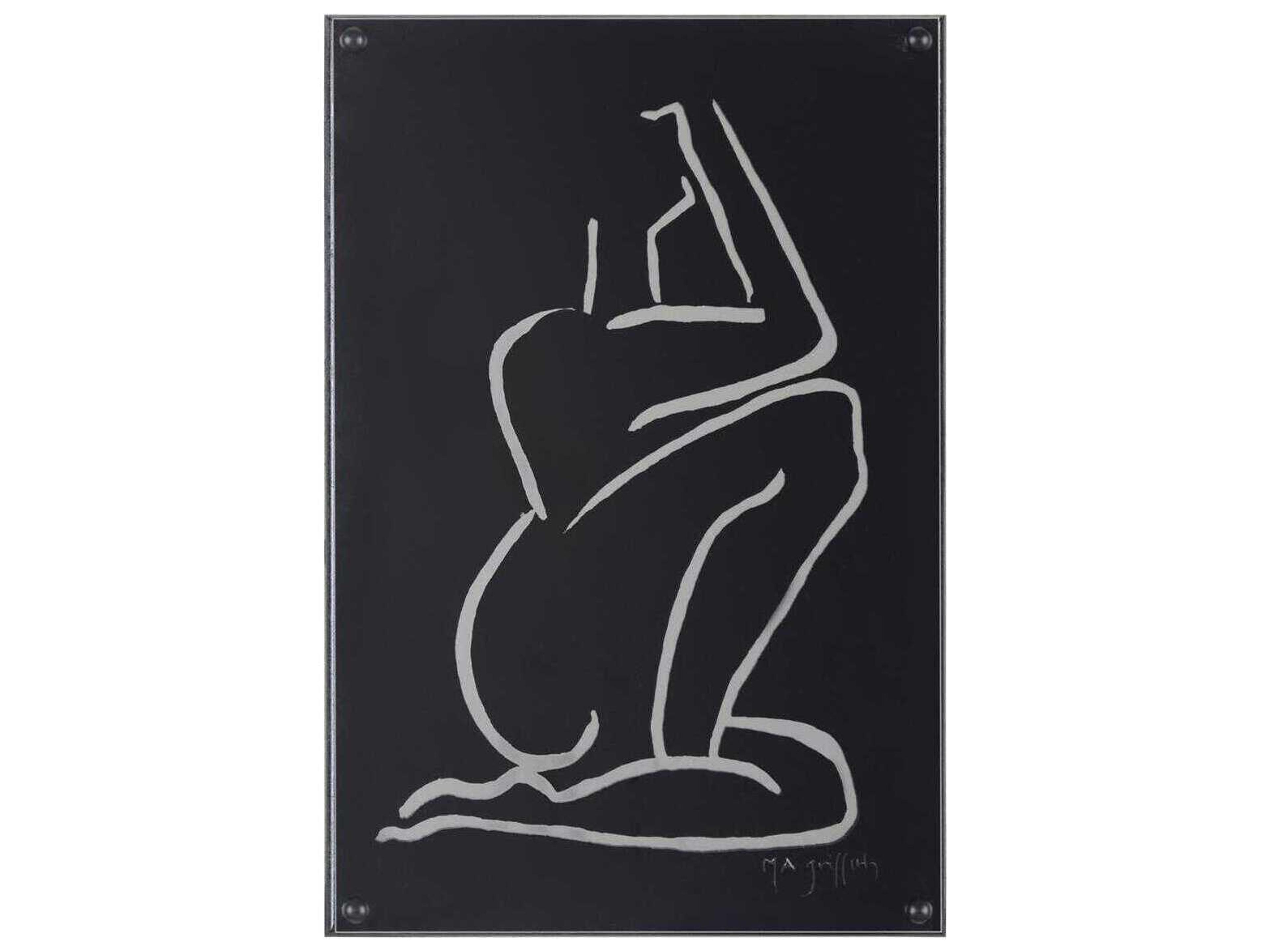 John Richard Melissa Abide Griffith's Ebony Contour-IV Wall Art