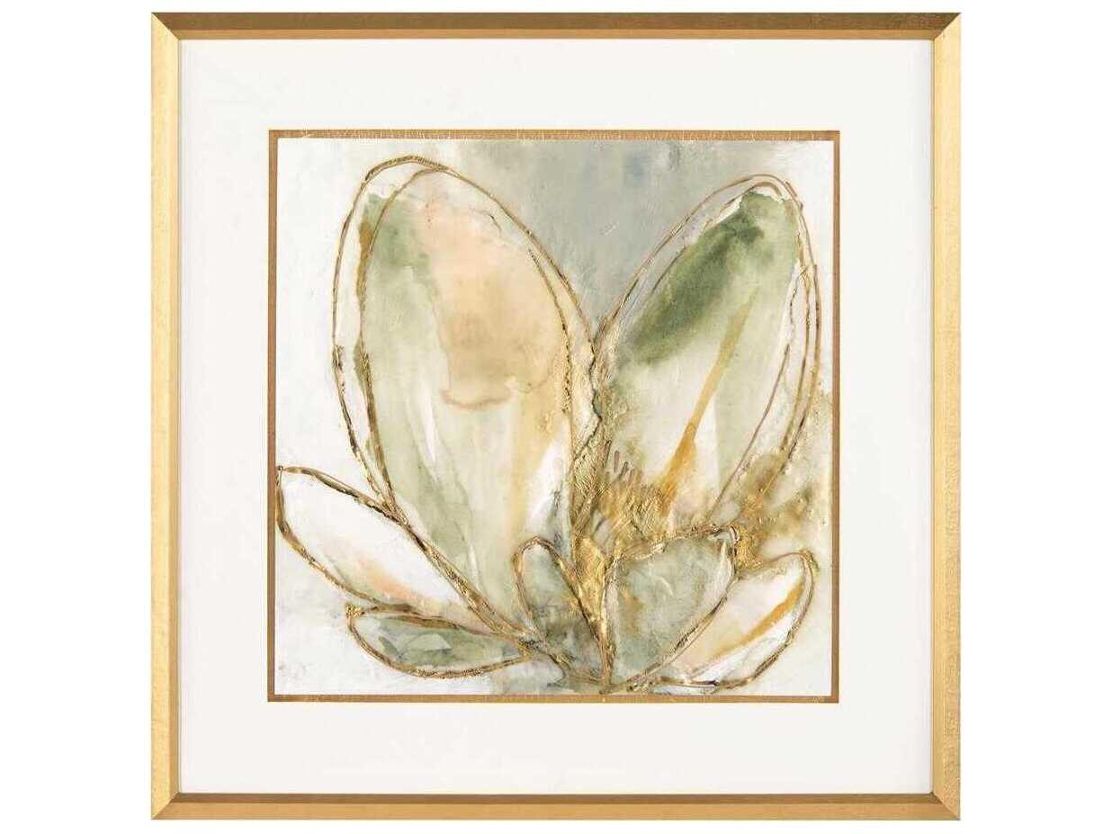 John Richard Blooming Gold-I Wall Art