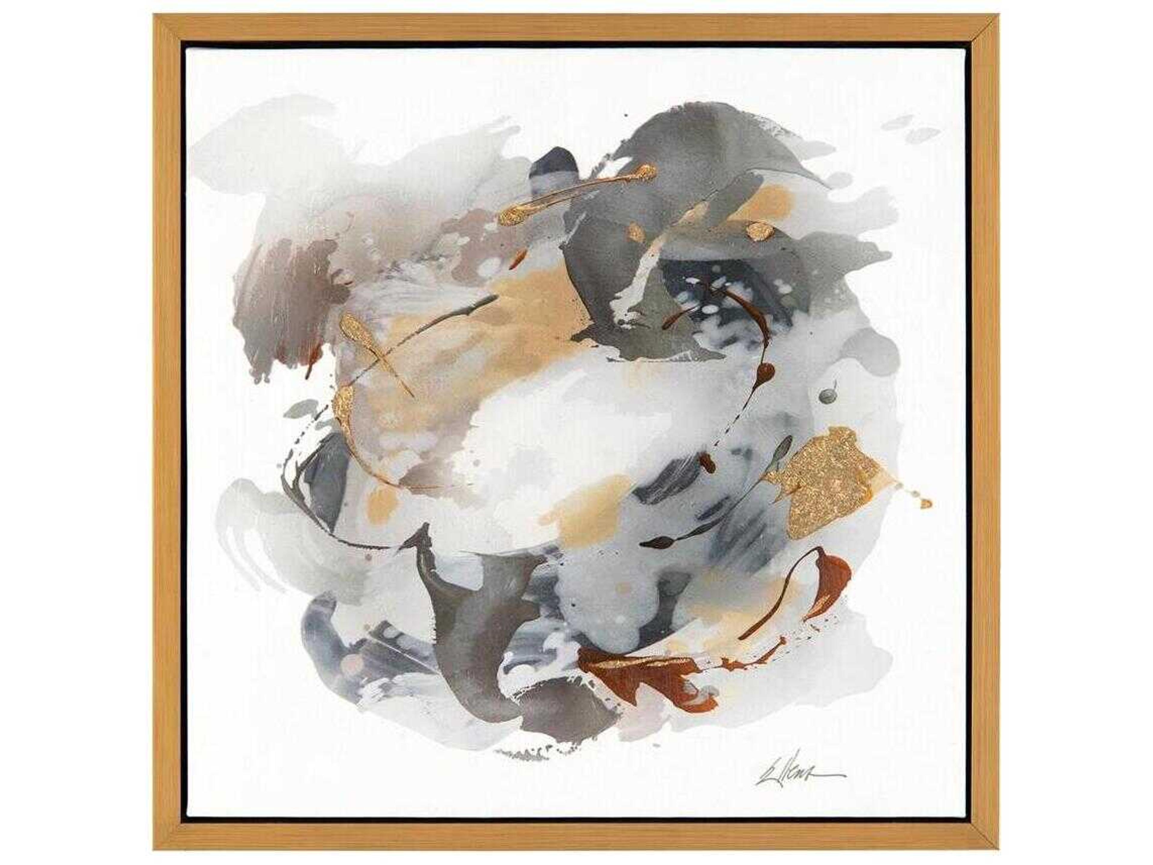 John Richard Jackie Ellens' Gold, Silver, and Grey-III Print / Painting