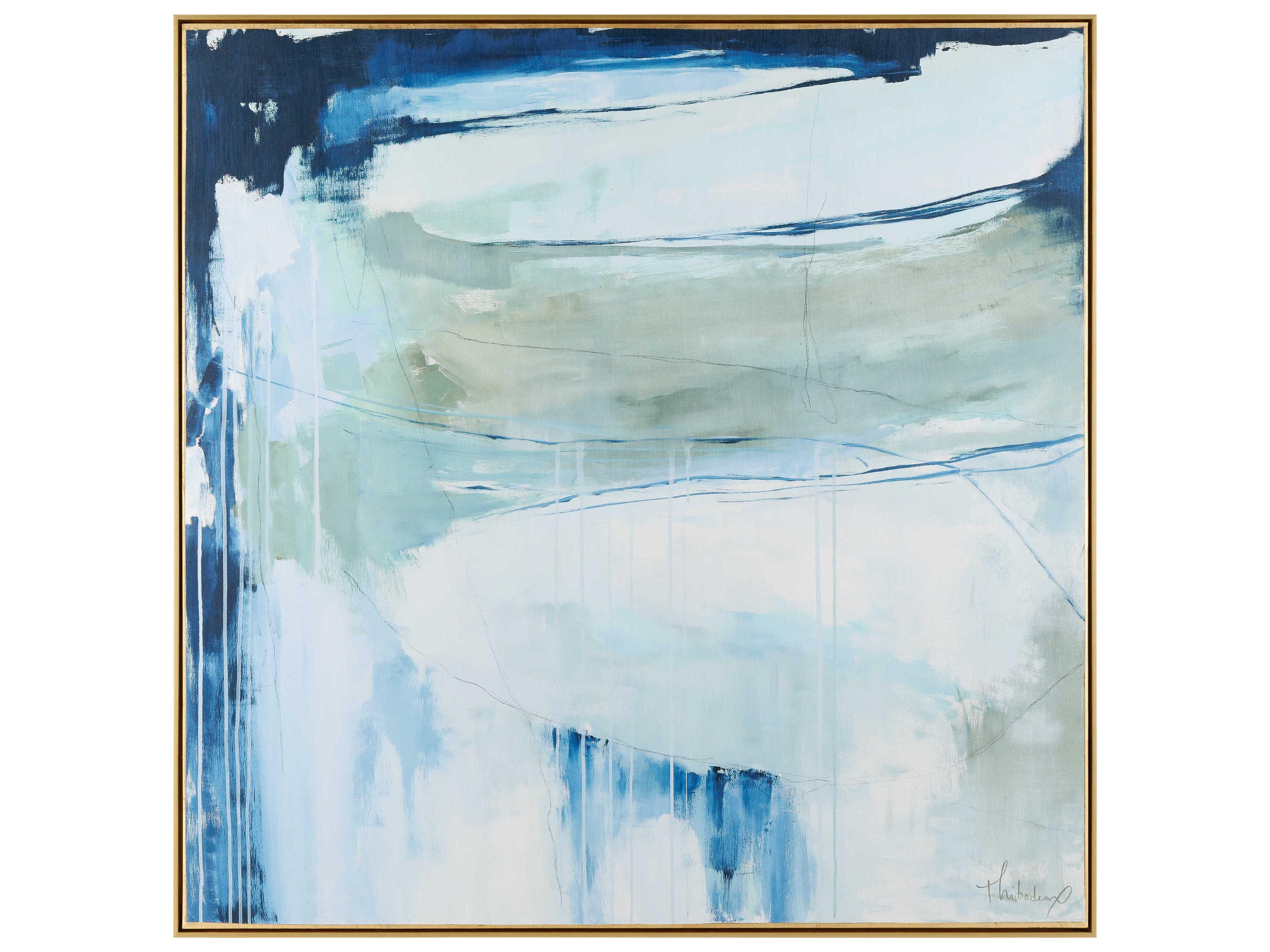 John Richard Camille Thibodeaux's Blue Wash Wall Art