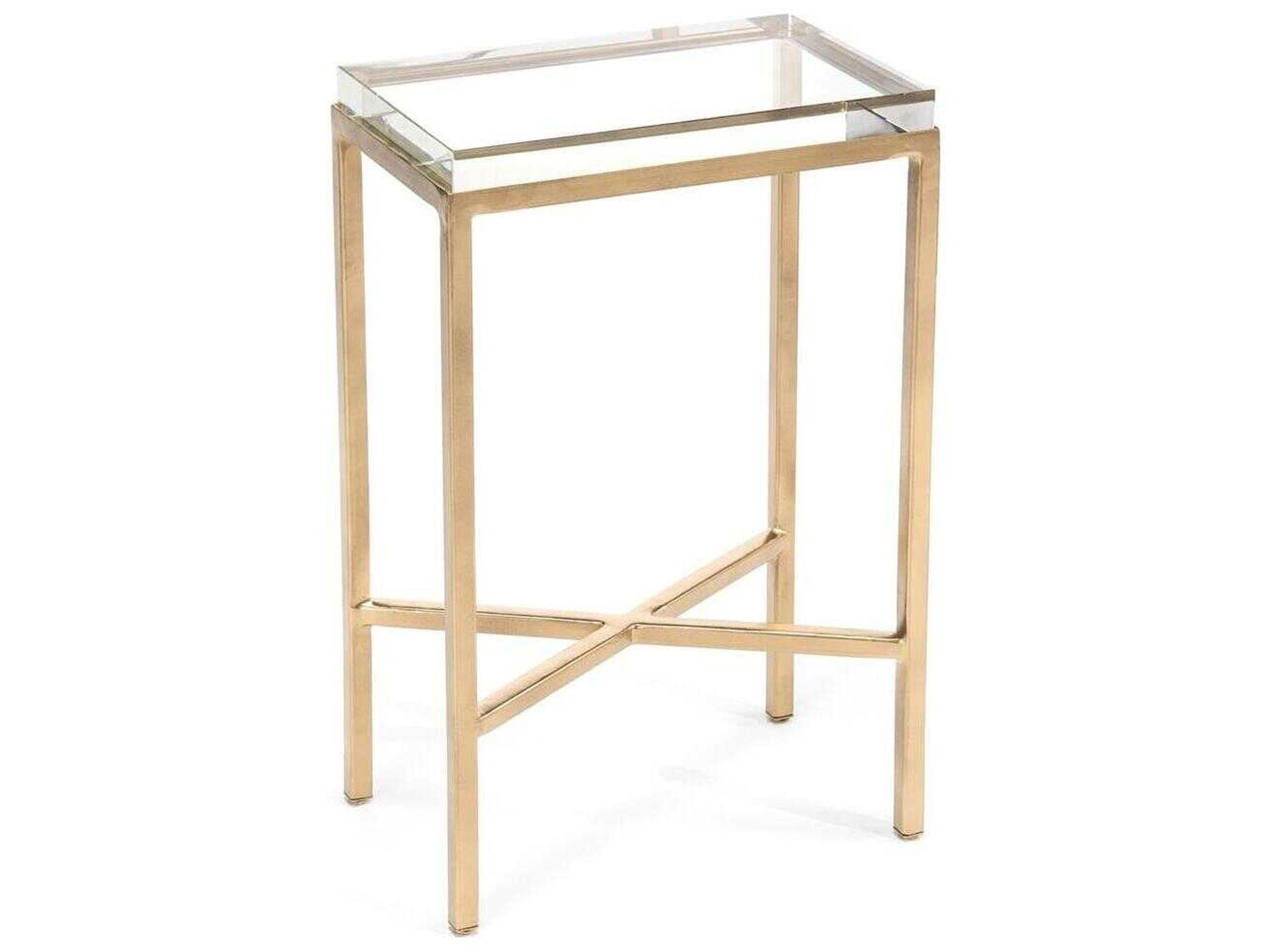 John Richard Rectangular Glass End Table