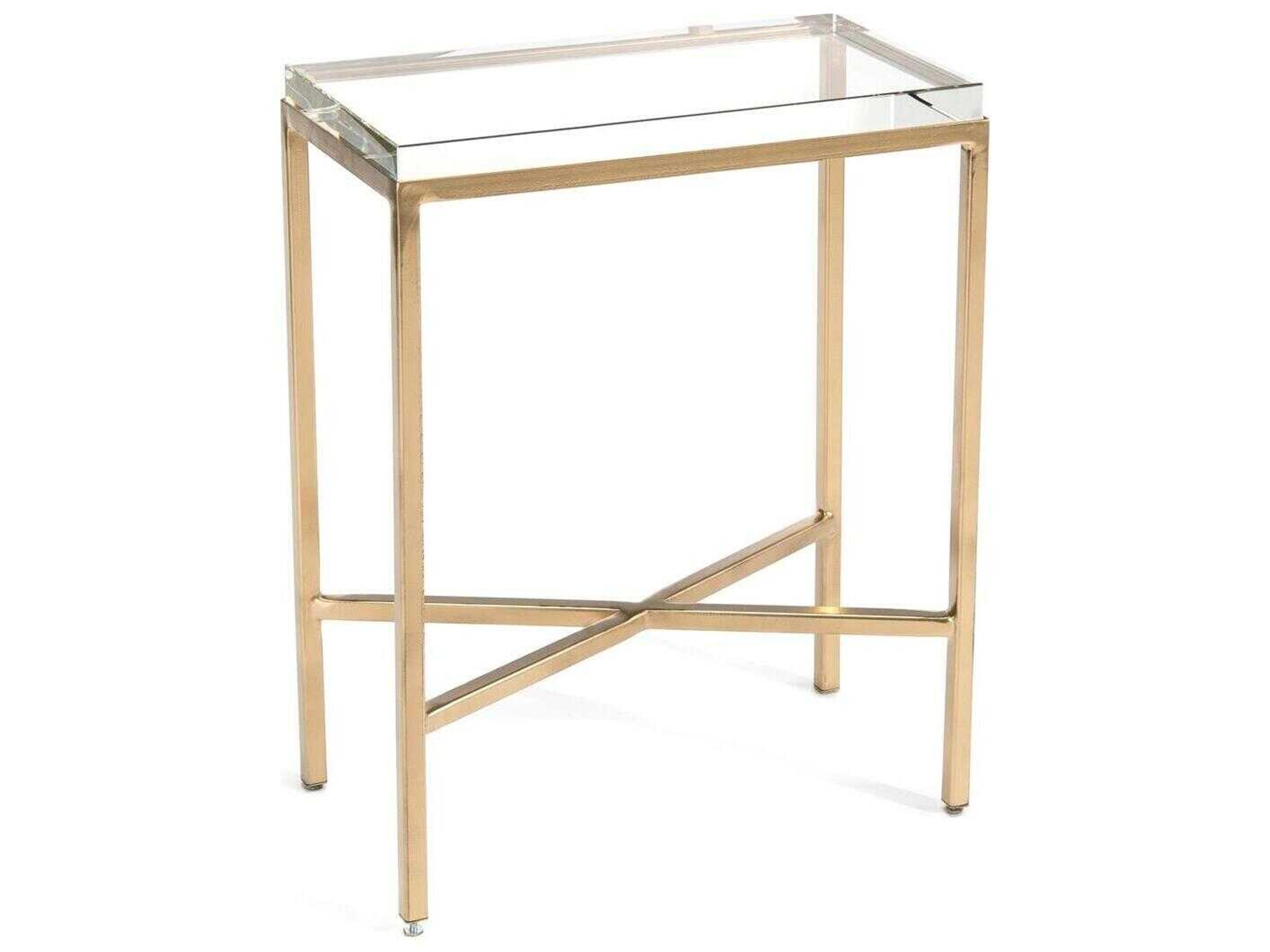 Rectangular Glass End Table